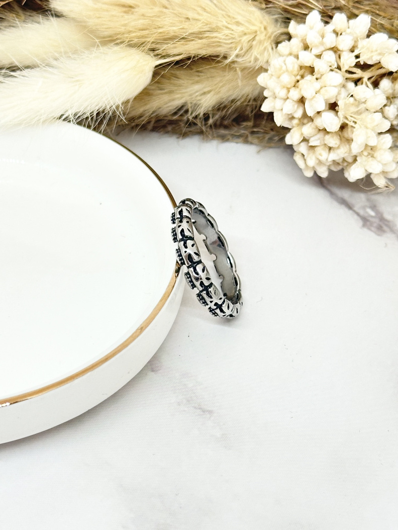 Mayorista Ceramik - Anillo caballero flor de lis de acero