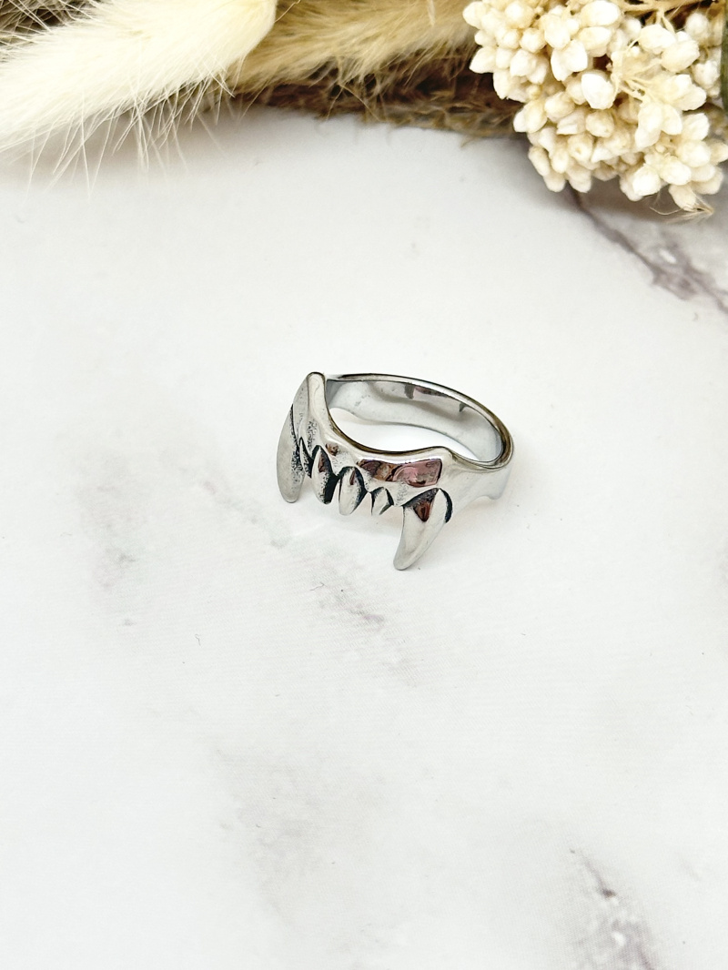 Mayorista Ceramik - Anillo caballero flor de lis de acero