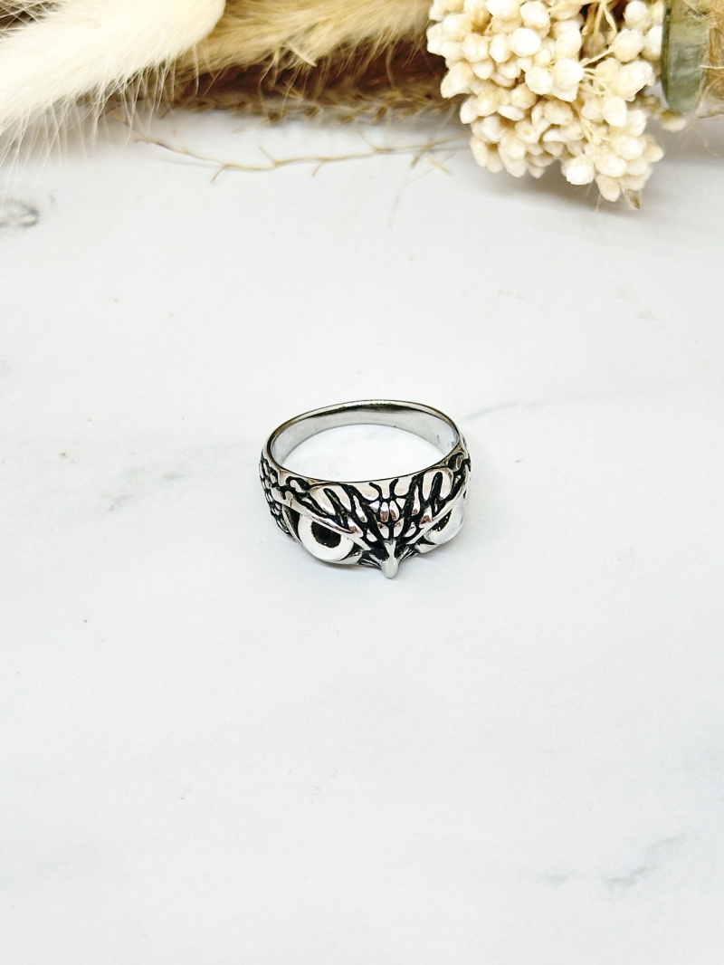 Mayorista Ceramik - Anillo de acero inoxidable anillos giratorios antiestrés patrón vikingo