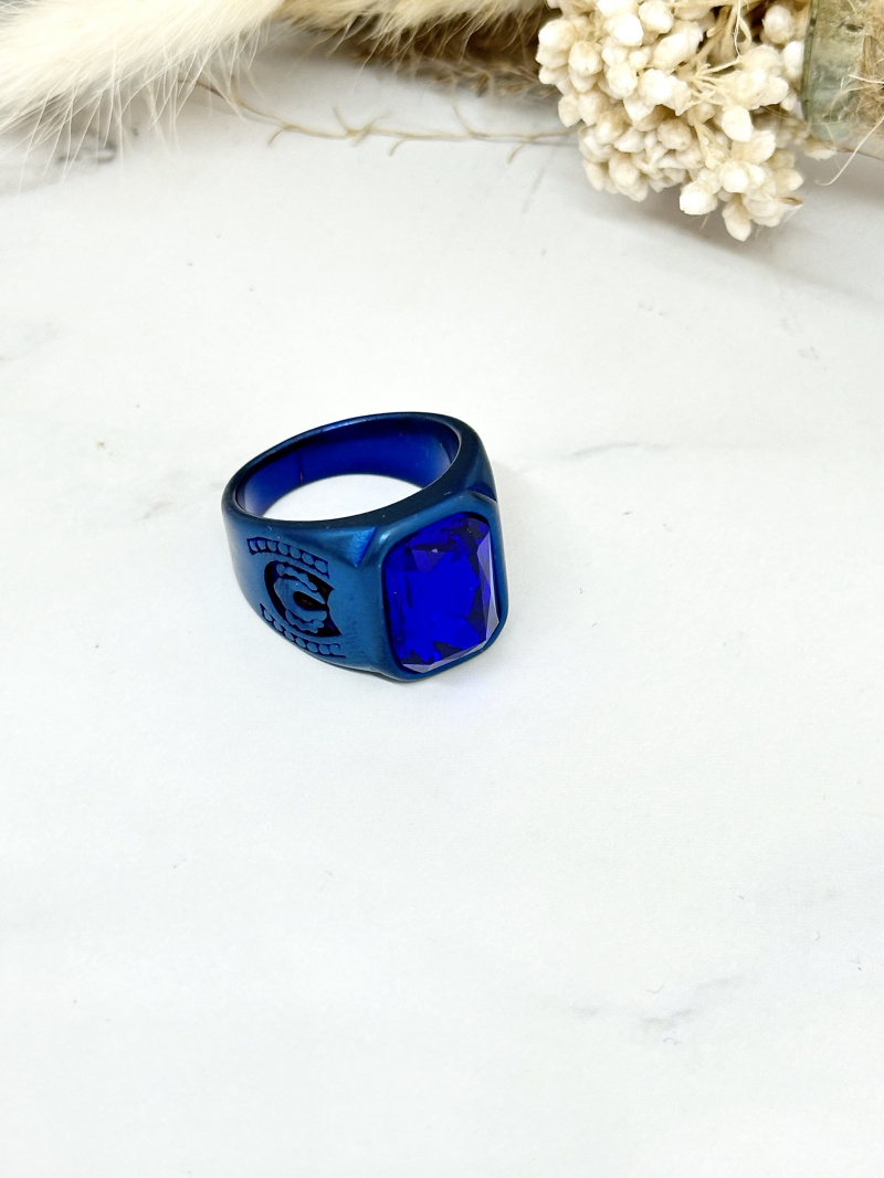 Mayorista Ceramik - Anillo con patrón de tentáculo de pulpo caballero de acero inoxidable