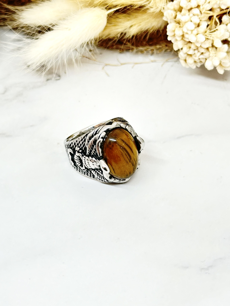 Mayorista Ceramik - Anillo con patrón de tentáculo de pulpo caballero de acero inoxidable