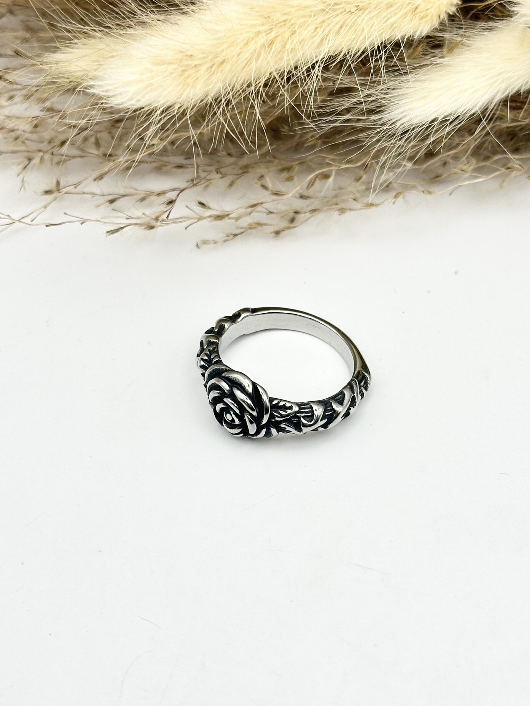 Mayorista Ceramik - Anillo Cruz Coronas de Espinas Acero Inoxidable