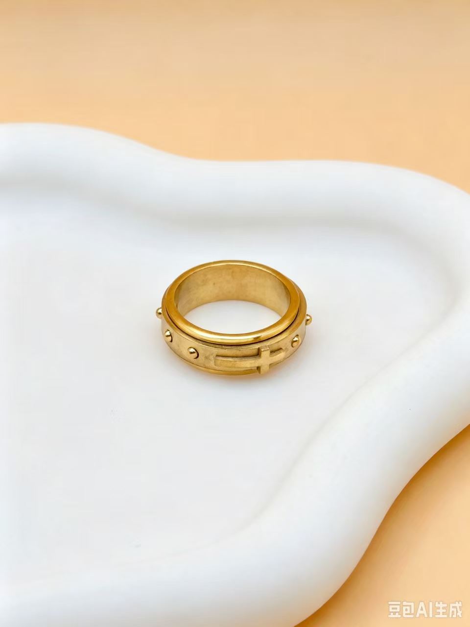 Grossiste Ceramik - Bague Croix Tournante – Acier Inoxydable – Taille 7 à 12 US (54 à 67 FR) – Anneau Rotatif Grossiste Ceramik - Bague Croix Tournante – Acier Inoxydable – Taille 7 à 12 US (54 à 67 FR) – Anneau Rotatif