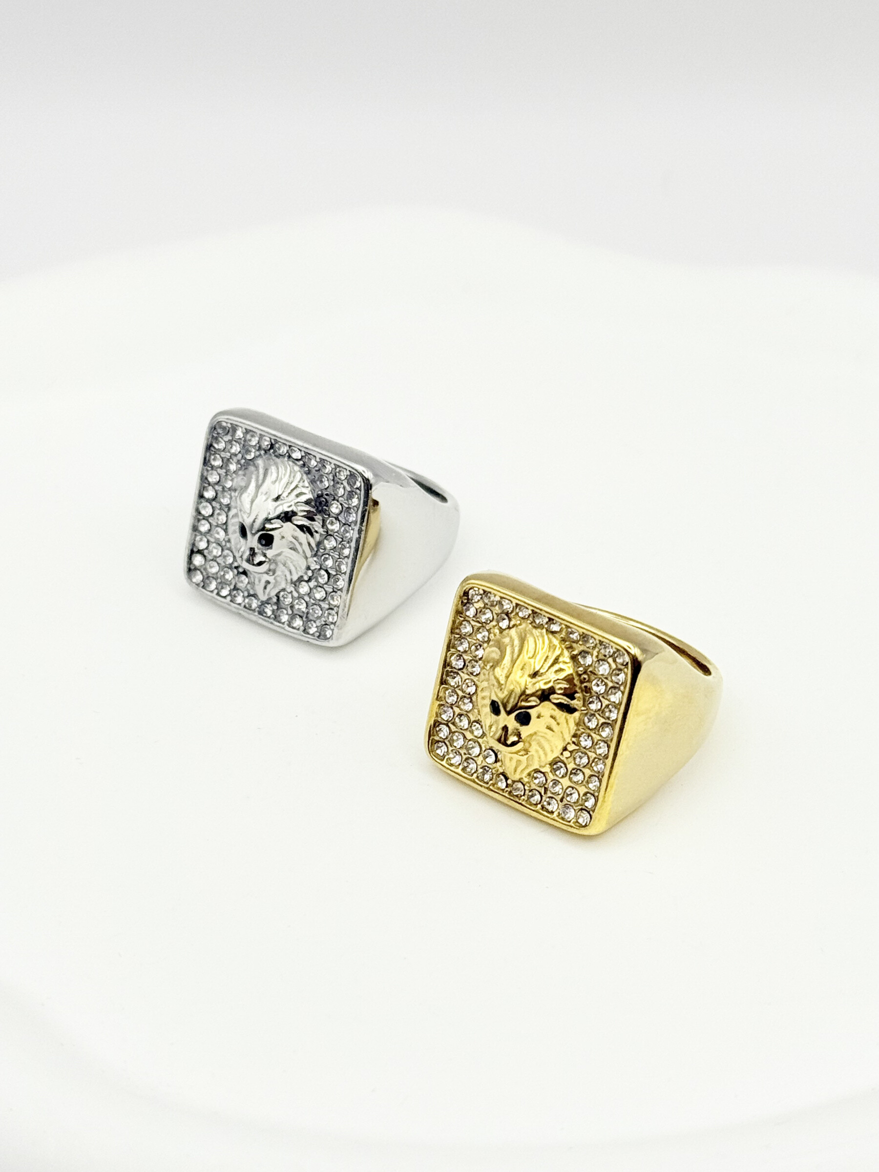 Wholesaler Ceramik - Stainless steel ring with zirconium stone