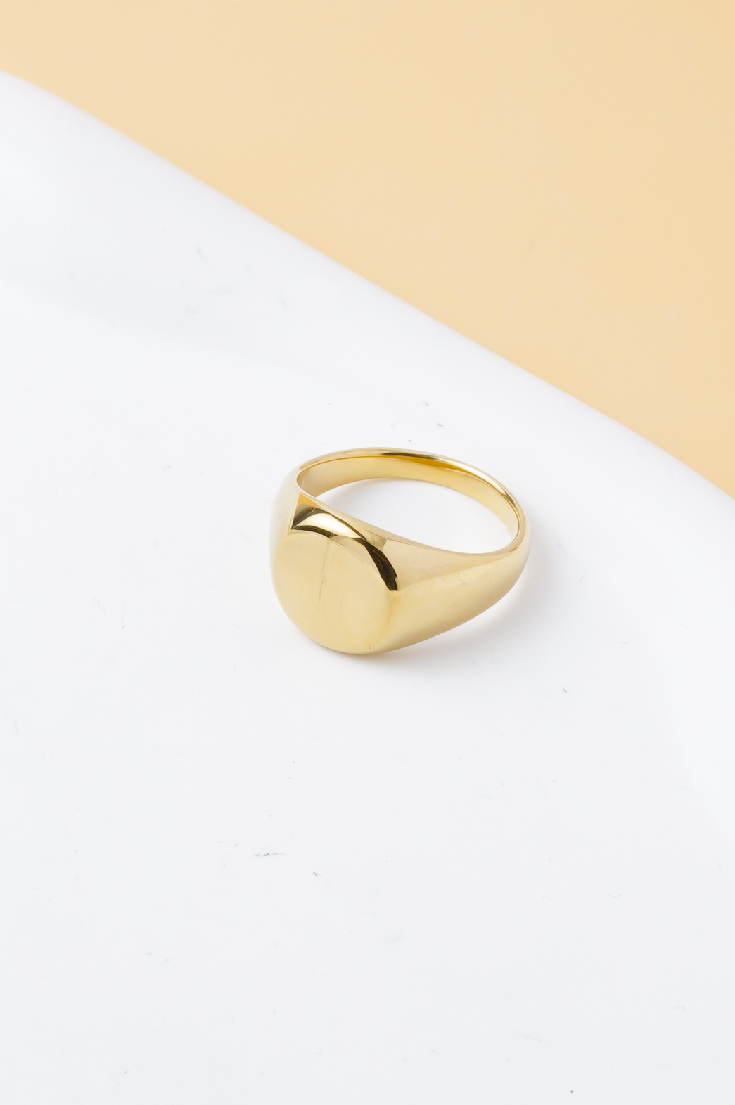 Wholesaler Ceramik - Men's Minimalist Round Stainless Steel Ring – Choice of Gold/Silver Color – US Sizes 6–12 / FR 52–67 – Elegant Classic Style