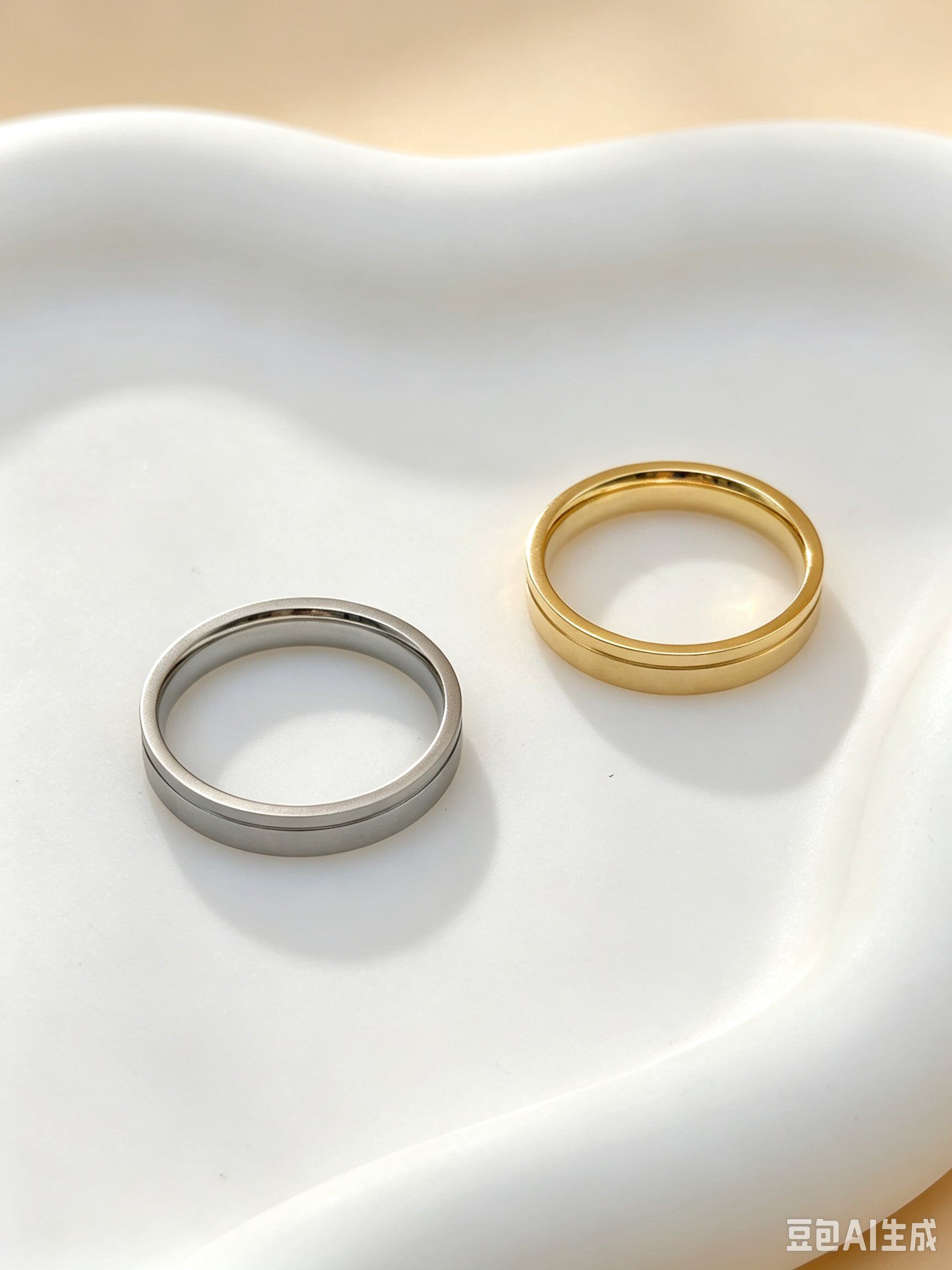 Grossiste Ceramik - Bague Homme Classique – Acier Inoxydable – Taille 6 à 10 US (52 à 62 FR) - Couleurs aux Choix