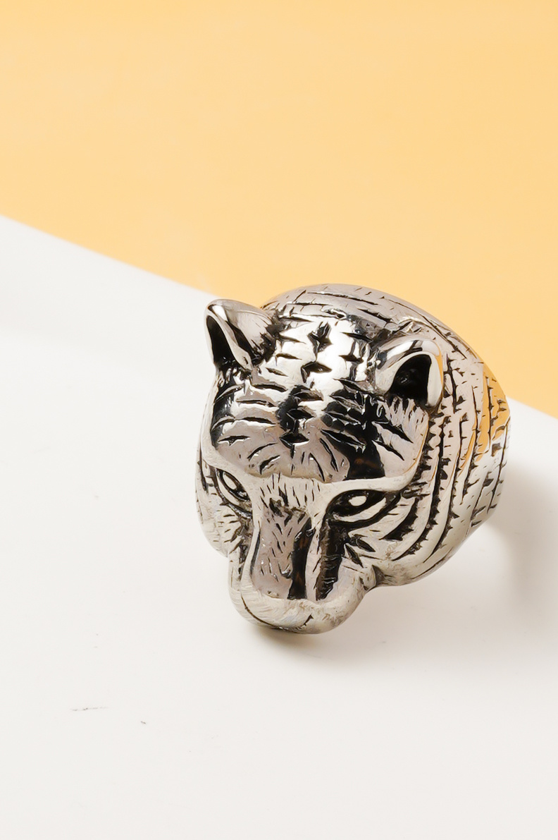 Wholesaler Ceramik - Men's Wolf Head Ring – Stainless Steel – Viking Biker Style – Sizes US 9–13 / FR 60–70