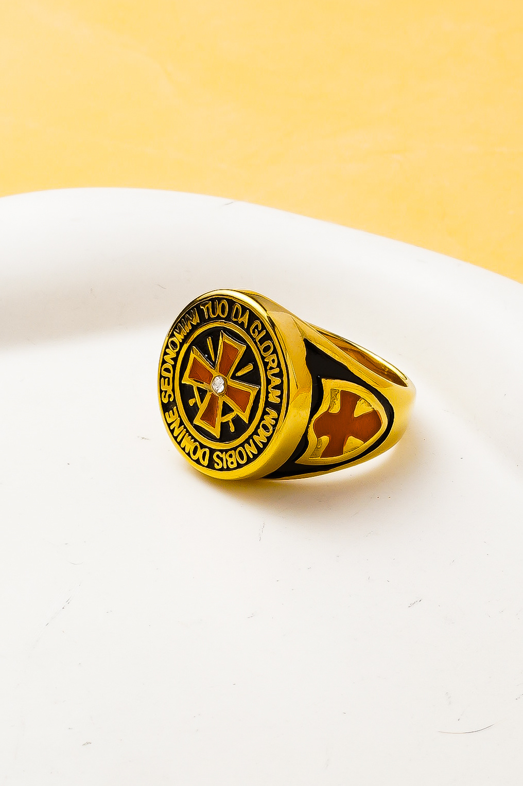 Grossista Ceramik - Anello Vintage in Acciaio Inossidabile per Uomo – US 8-132/ FR 57-68