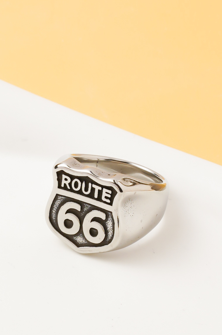 Großhändler Ceramik - Herrenring Route 66 – Edelstahl (US-Größe 8-13 / FR 57-70)