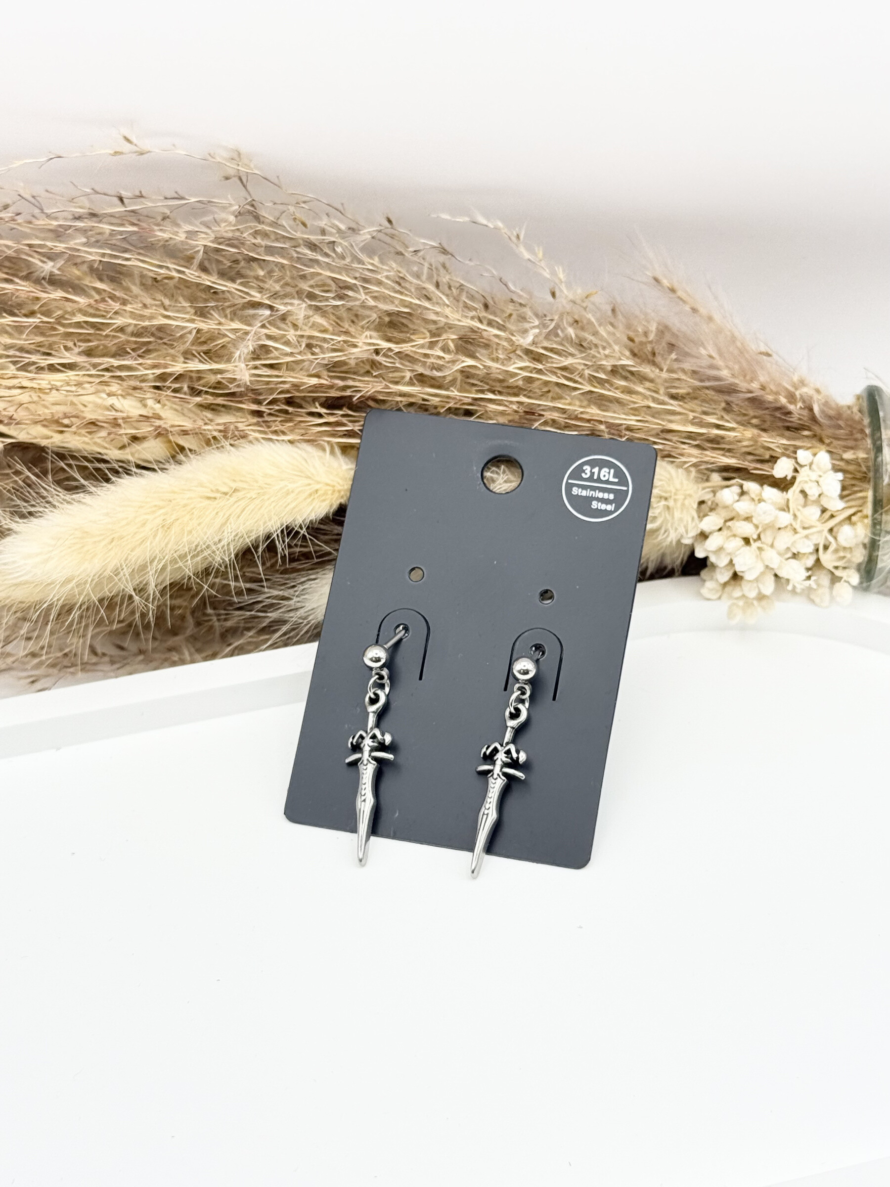 Grossiste Ceramik - Boucles d'oreilles/piercings en acier inoxydable 316L avec fermeture à vis