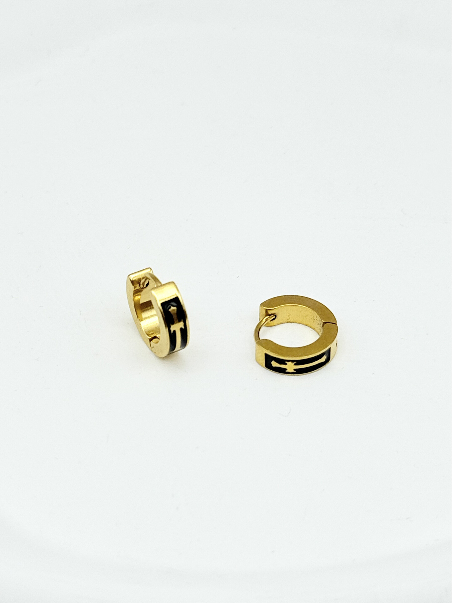 Grossiste Ceramik - Boucles d’oreilles créoles en acier inoxydable – 14 mm
