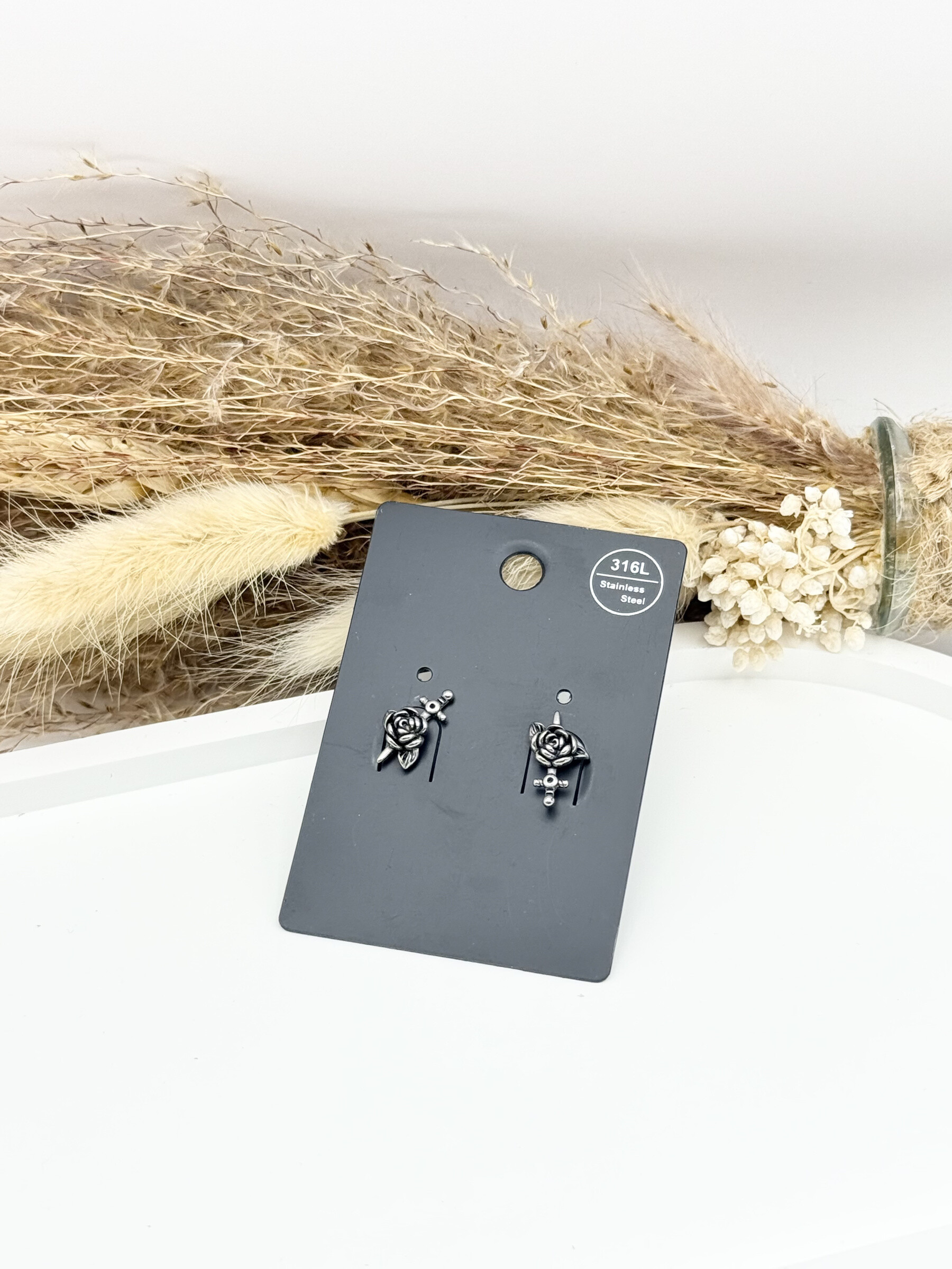 Wholesaler Ceramik - 316L stainless steel earrings/piercings with screw closure