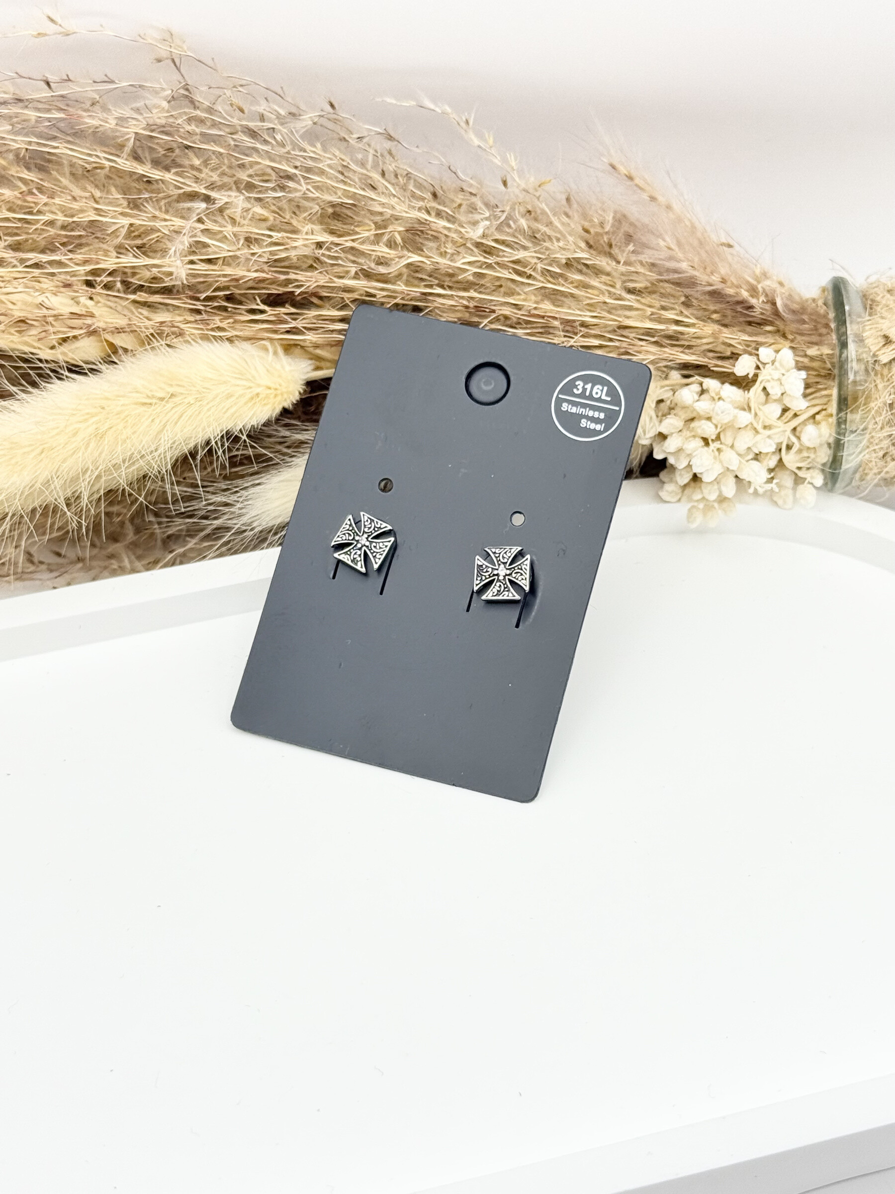 Wholesaler Ceramik - 316L stainless steel earrings/piercings with screw closure