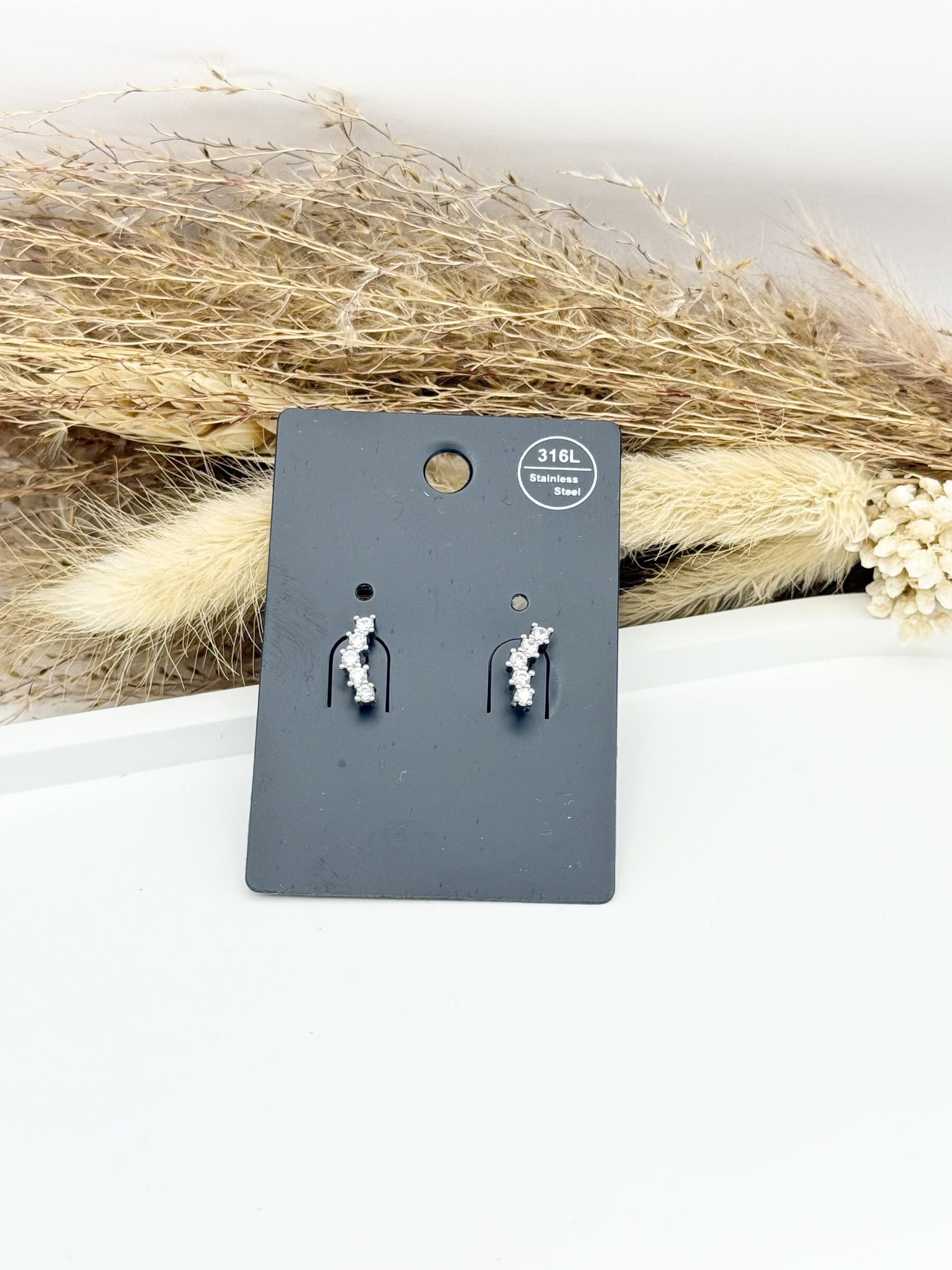 Grossiste Ceramik - Boucles d'oreilles/piercings en acier inoxydable 316L avec fermeture à vis