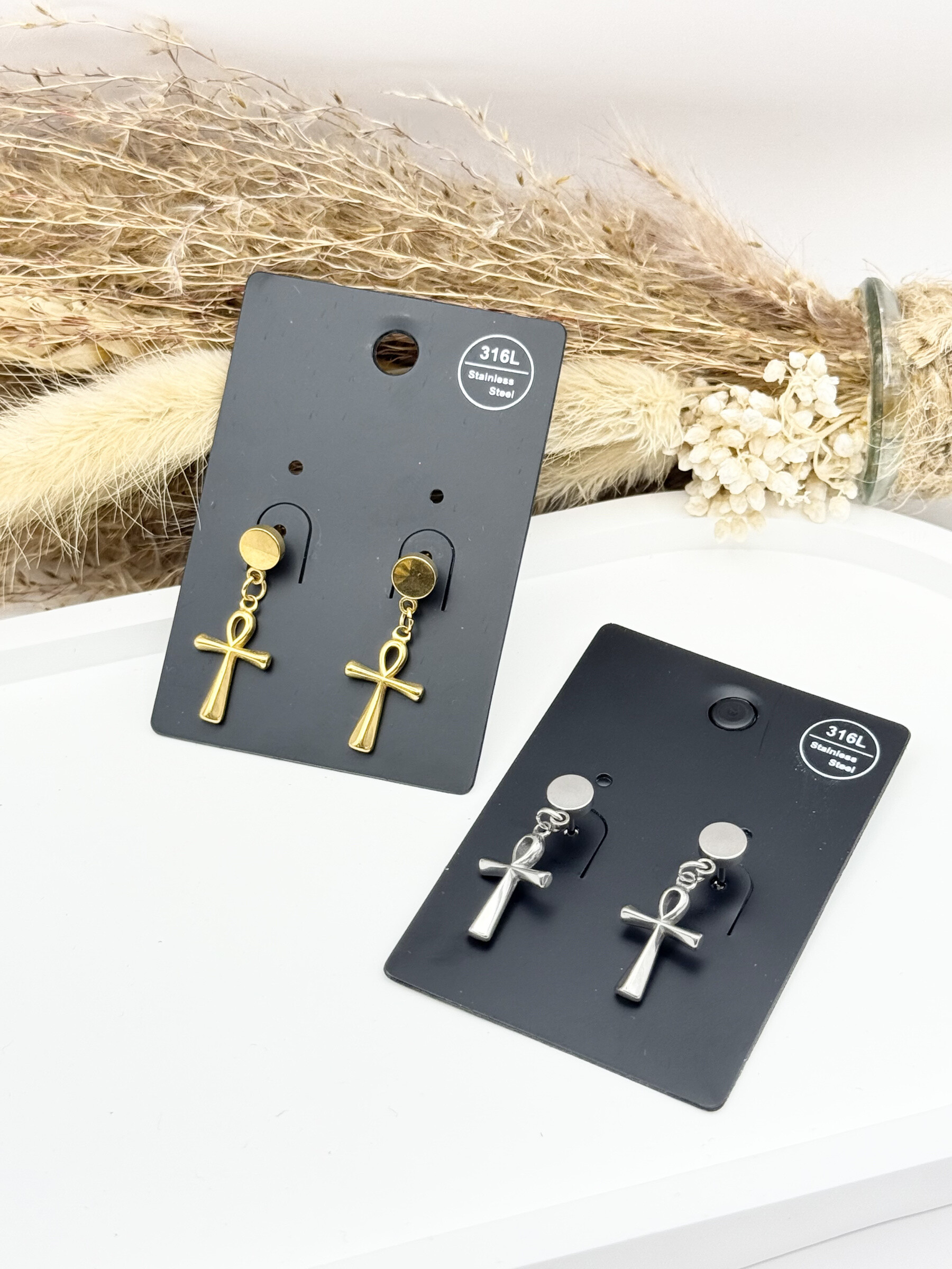 Wholesaler Ceramik - 316L stainless steel earrings/piercings with screw closure