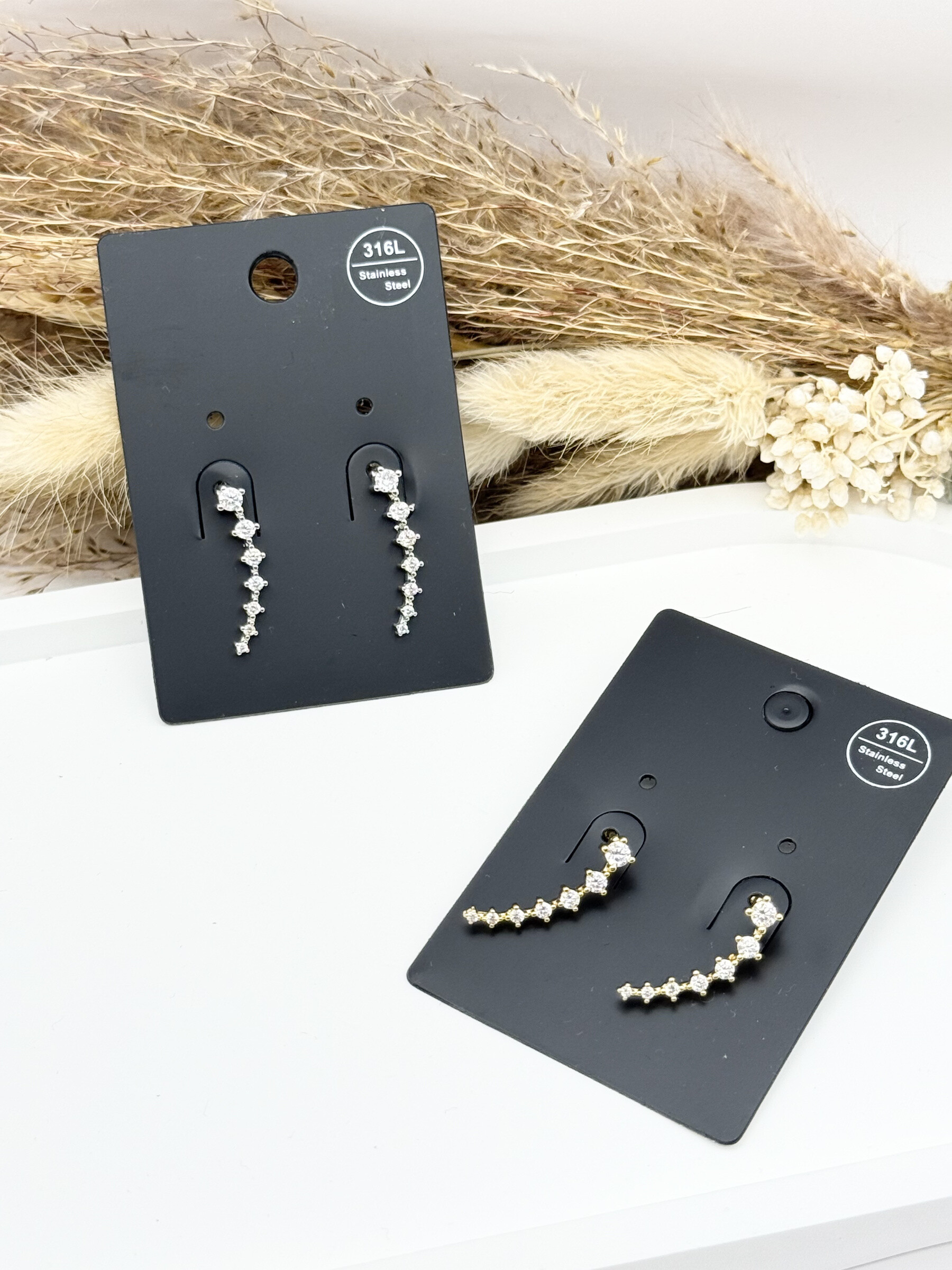 Wholesaler Ceramik - 316L stainless steel earrings/piercings with screw closure