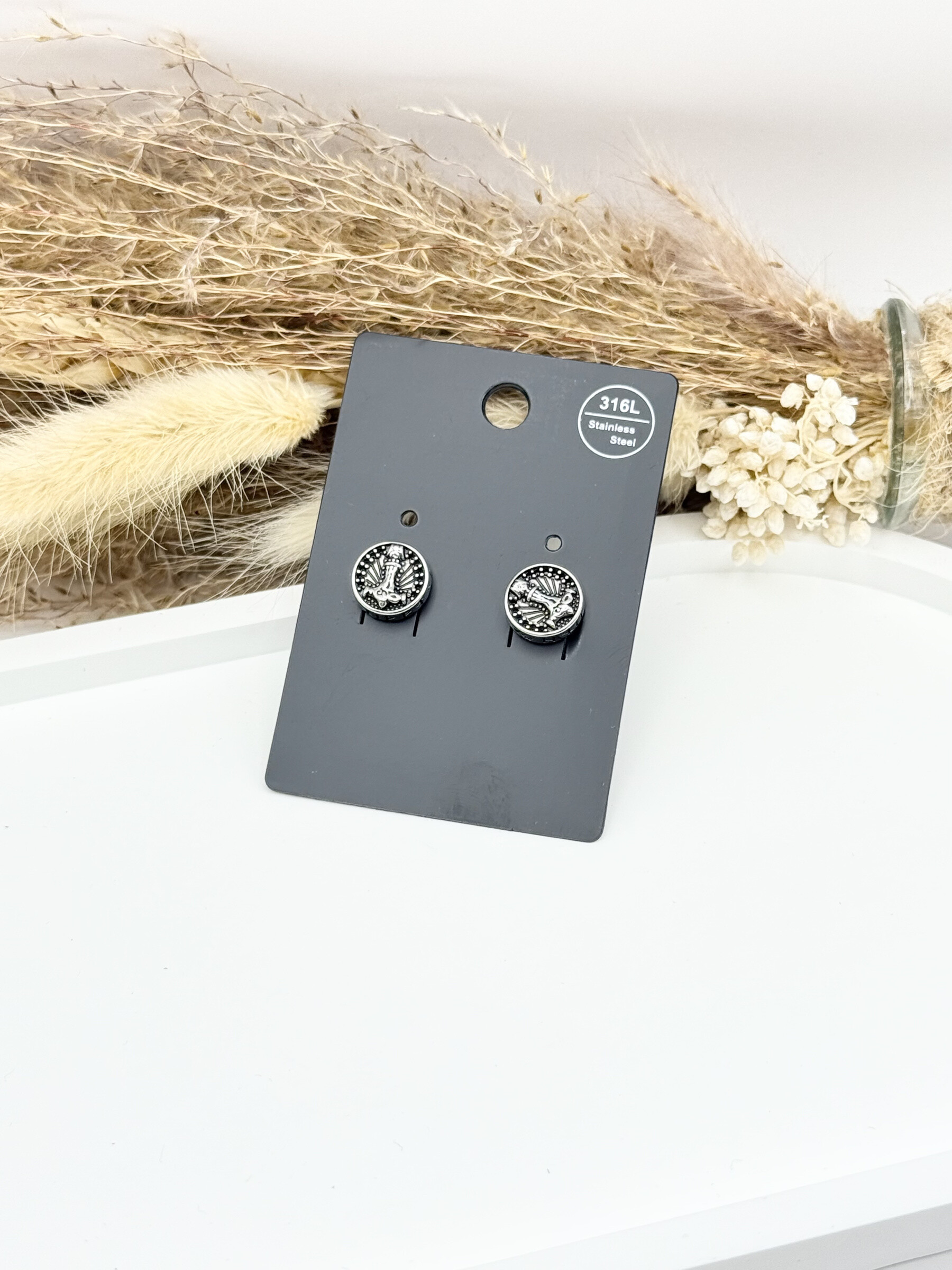 Grossiste Ceramik - Boucles d'oreilles/piercings en acier inoxydable 316L avec fermeture à vis