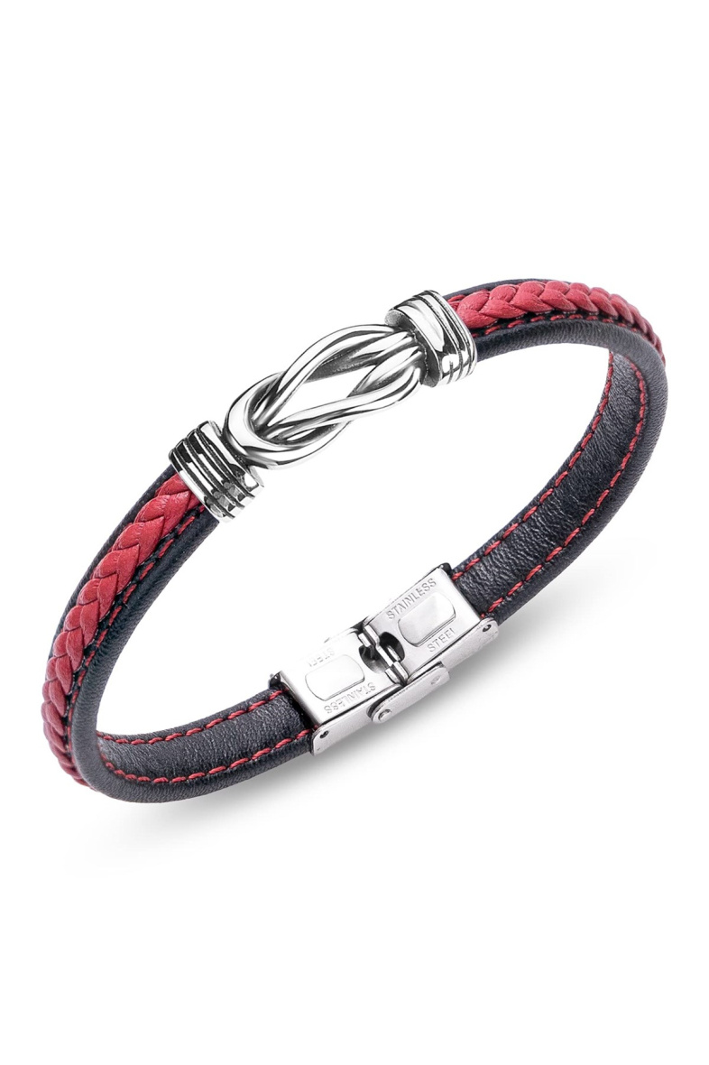 Wholesaler Ceramik - Bracelet for Men or Women Adjustable Leather and Stainless Steel