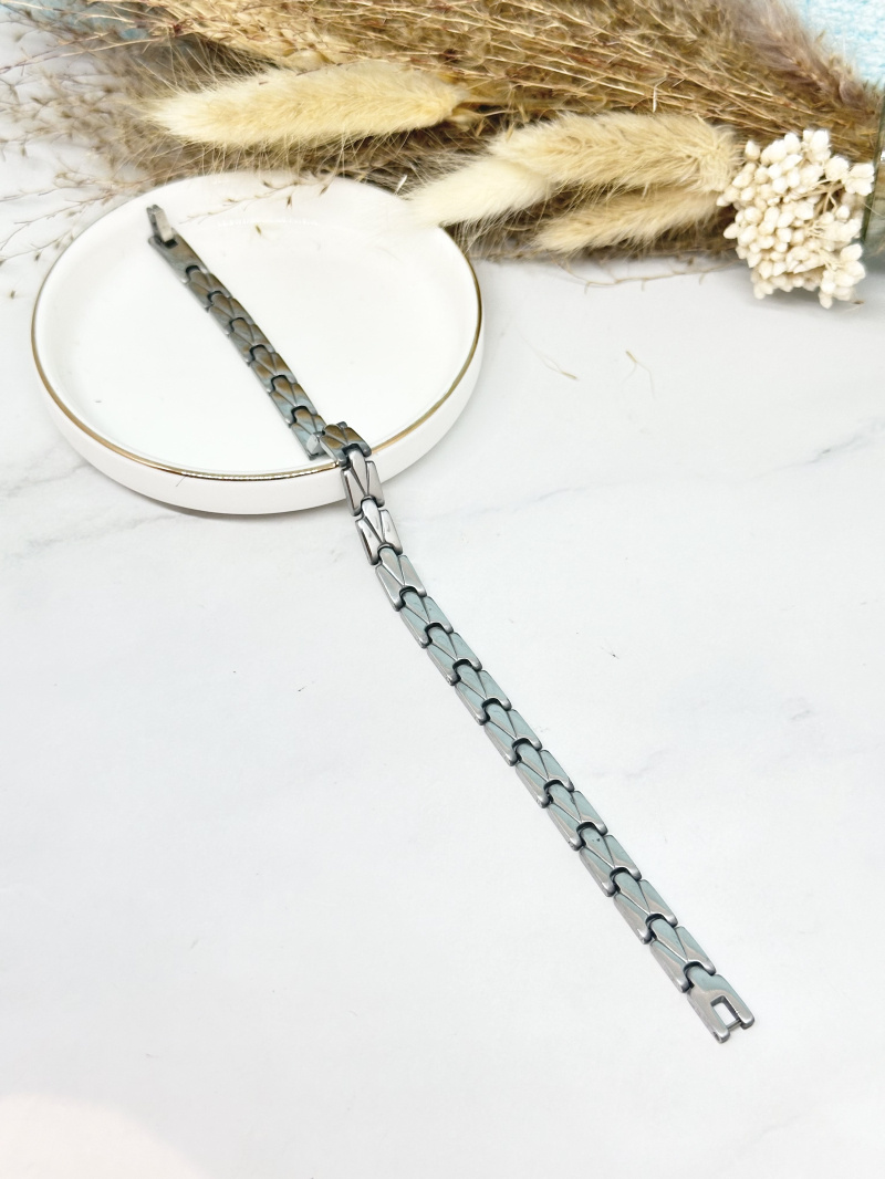 Grossiste Ceramik - Bracelet gourmette en acier inoxydable