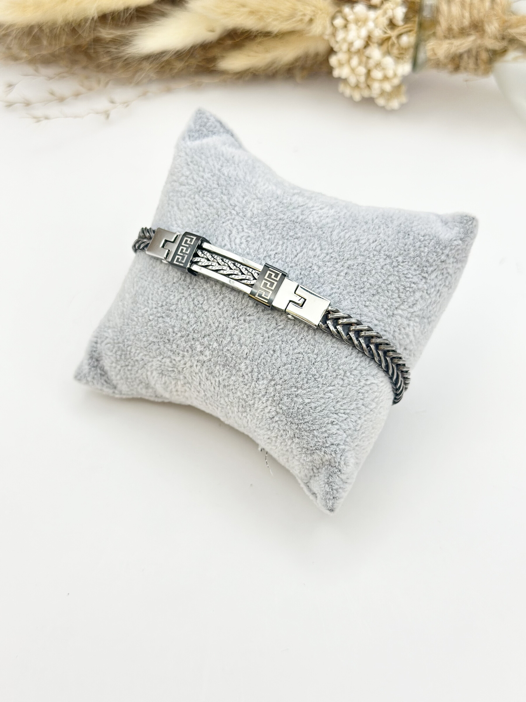 Grossista Ceramik - Bracciale in acciaio inossidabile con maglia cubana
