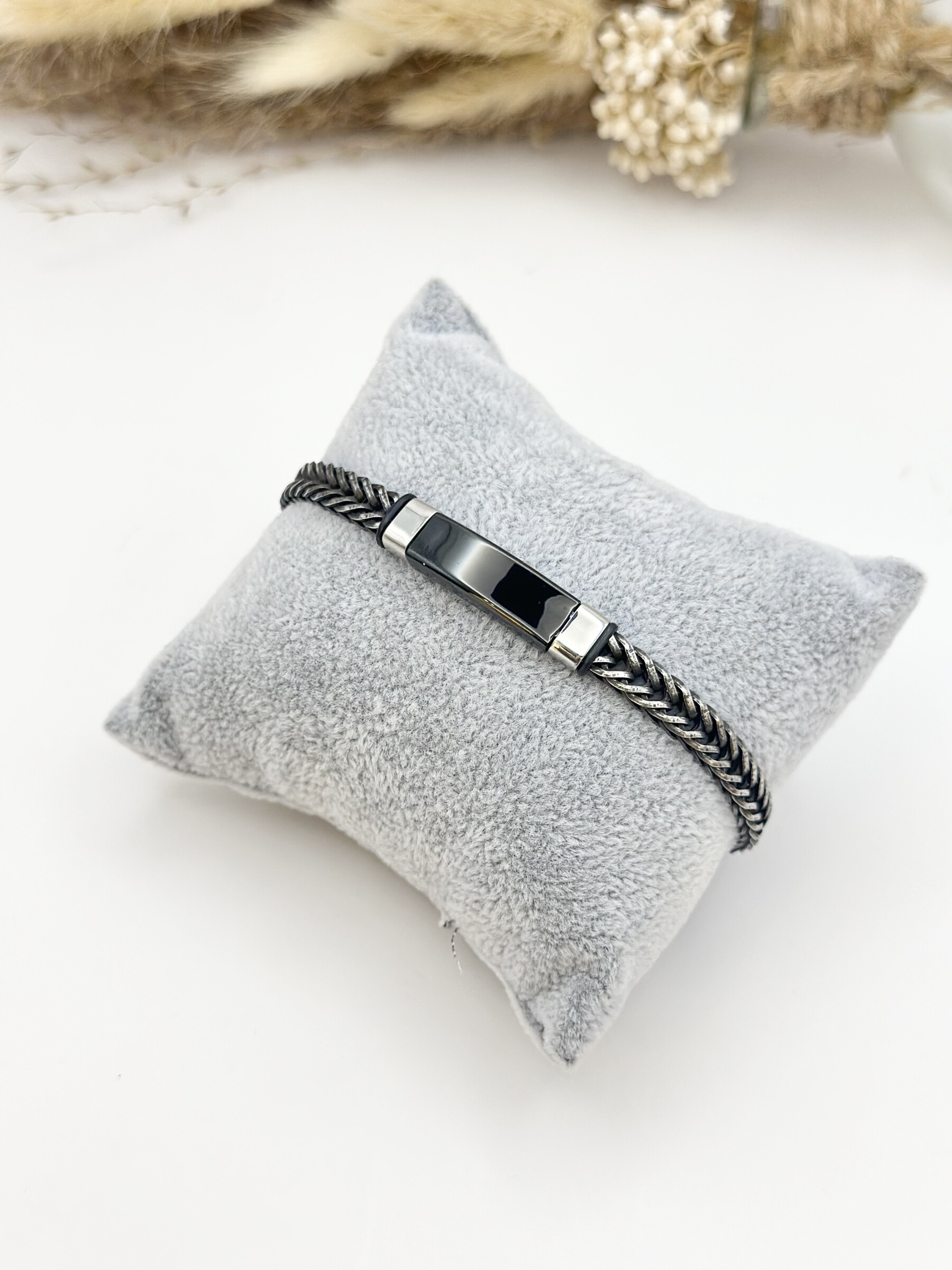 Grossista Ceramik - Bracciale in acciaio inossidabile con maglia cubana