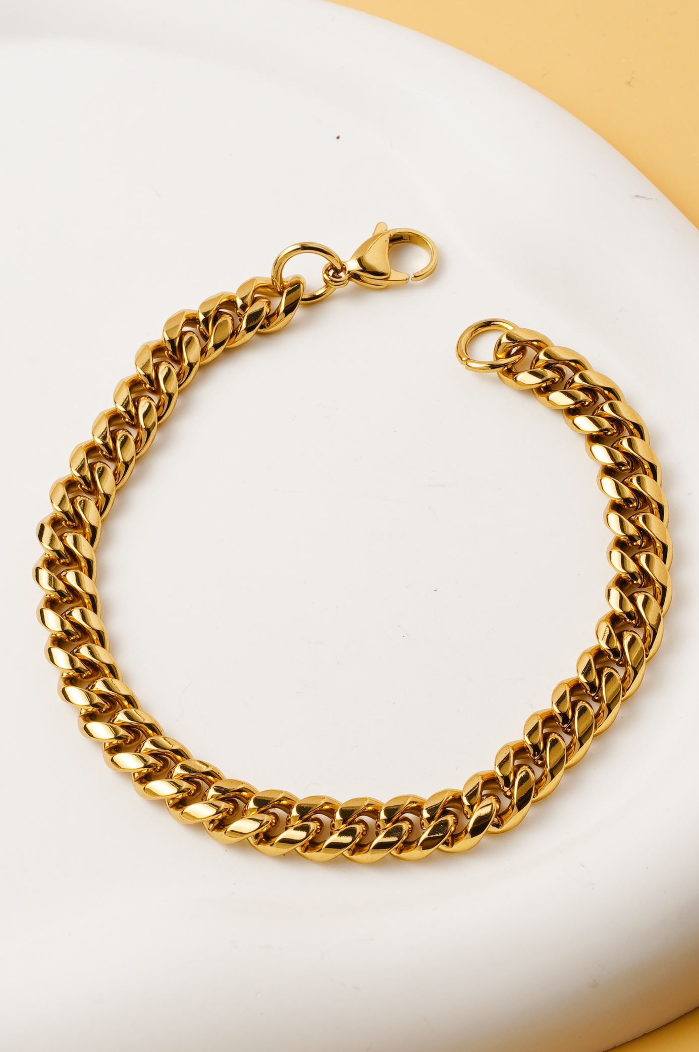 Wholesaler Ceramik - Men's Bracelet – Cuban Link – 20 cm / 8 mm – Available in Gold or Silver