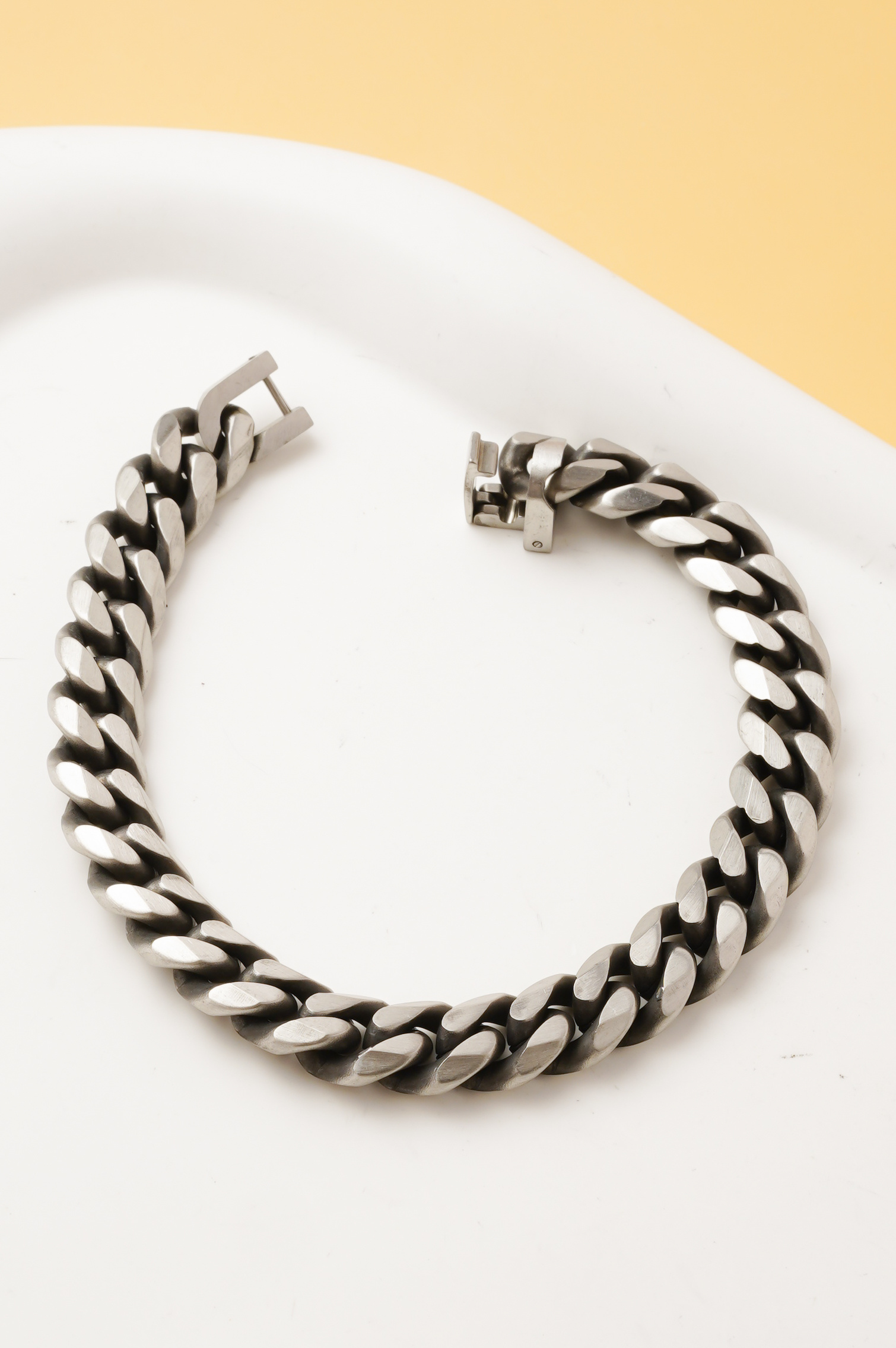 Mayorista Ceramik - Pulsera para hombre 20 cm – Acero inoxidable – Ancho 9 mm – Cadena cubana
