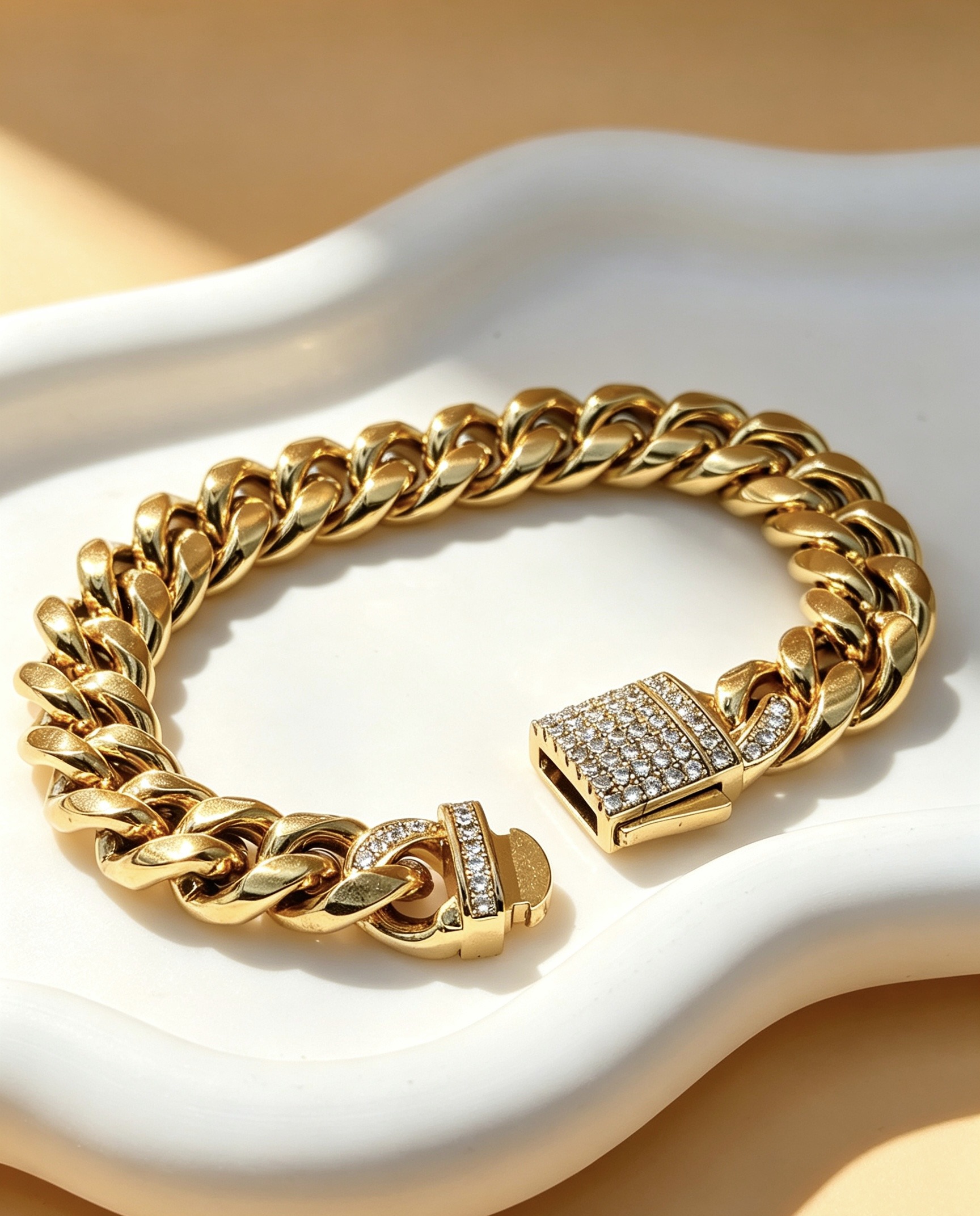 Großhändler Ceramik - Kubenförmiges Gliederarmband - 14 mm