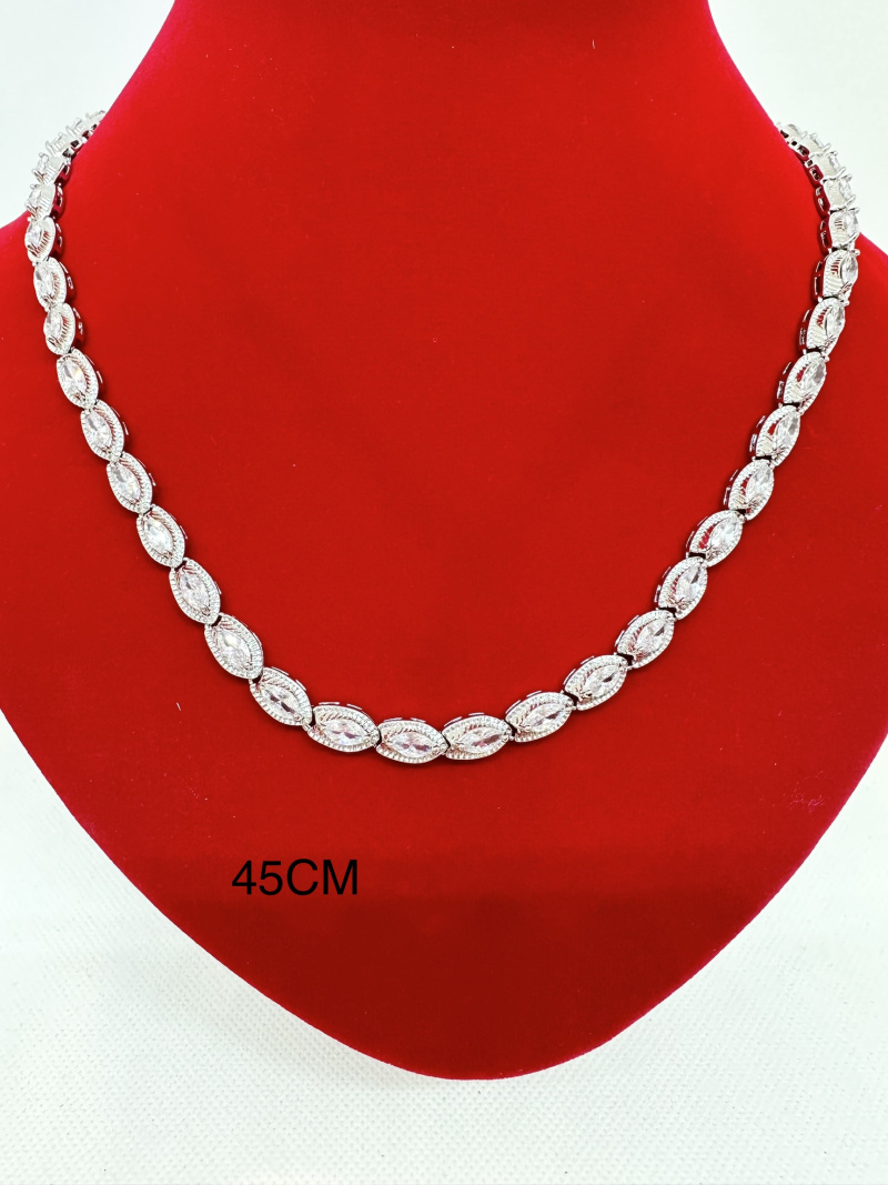 Grossiste Ceramik - COLLIER BLINGBLING Hip Hop Alliage Maille cubaine strass