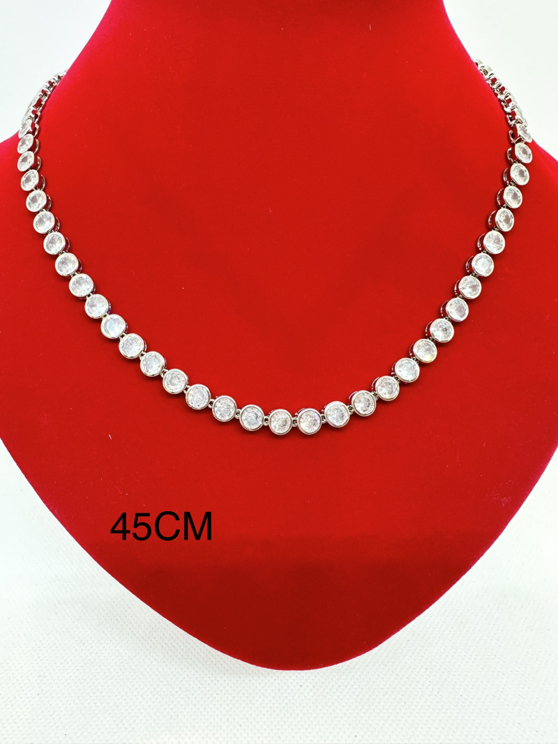 Grossiste Ceramik - COLLIER BLINGBLING Hip Hop Alliage Maille cubaine strass