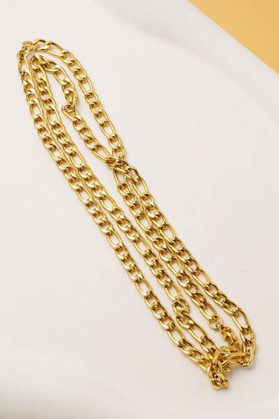 Wholesaler Ceramik - Unisex Figaro Necklace – Stainless Steel Wholesaler Ceramik - Unisex Figaro Necklace – Stainless Steel