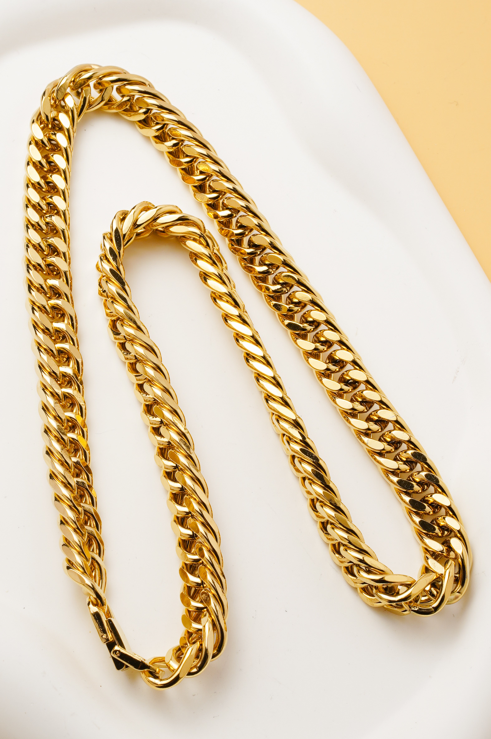 Großhändler Ceramik - Herren Kette – Kubanisches Glied – 55 cm / 10 mm - Farbe nach Wahl