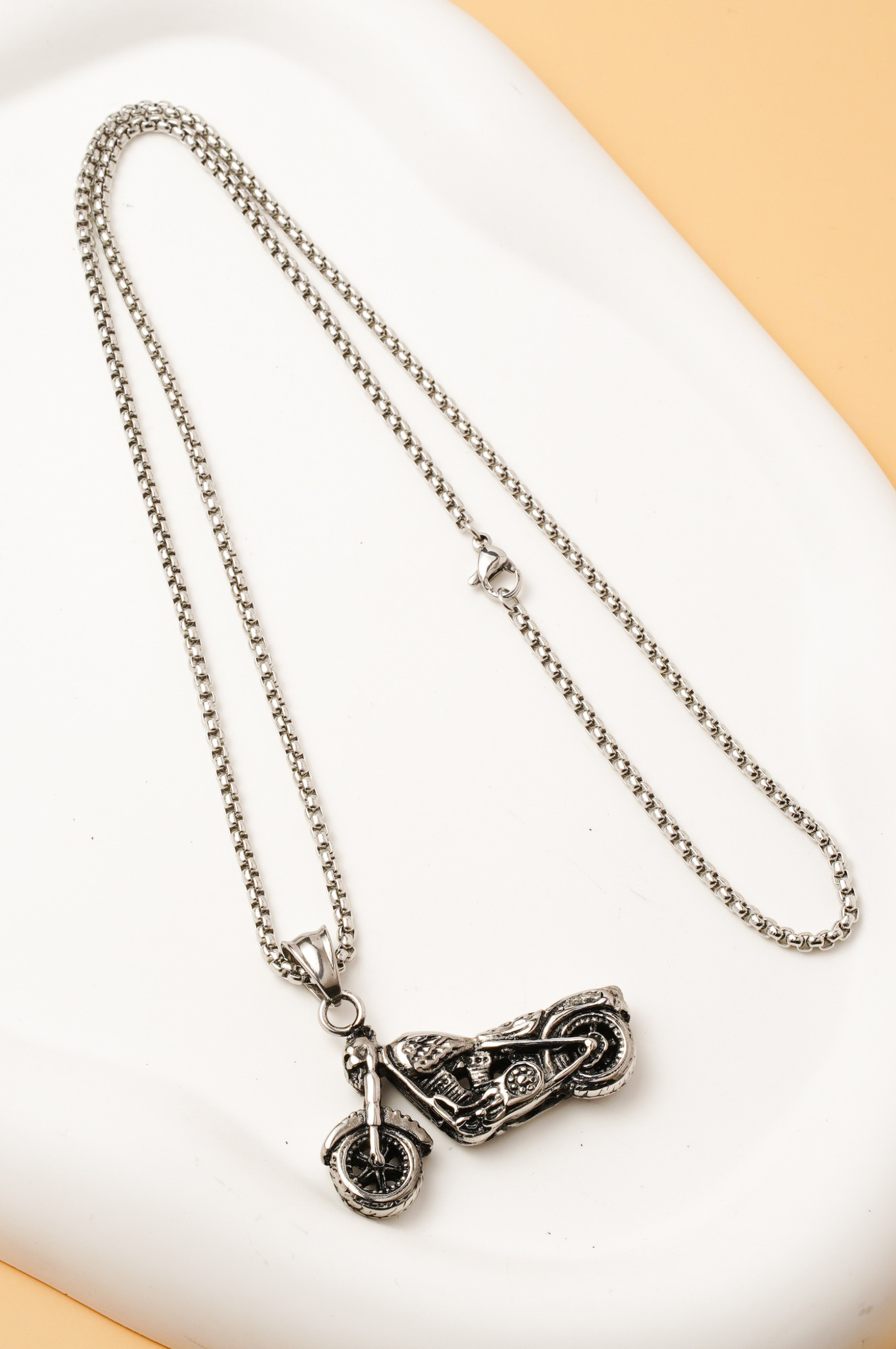 Wholesaler Ceramik - Men's Necklace – Motorcycle Biker – 55 cm Chain & 4 cm Pendant