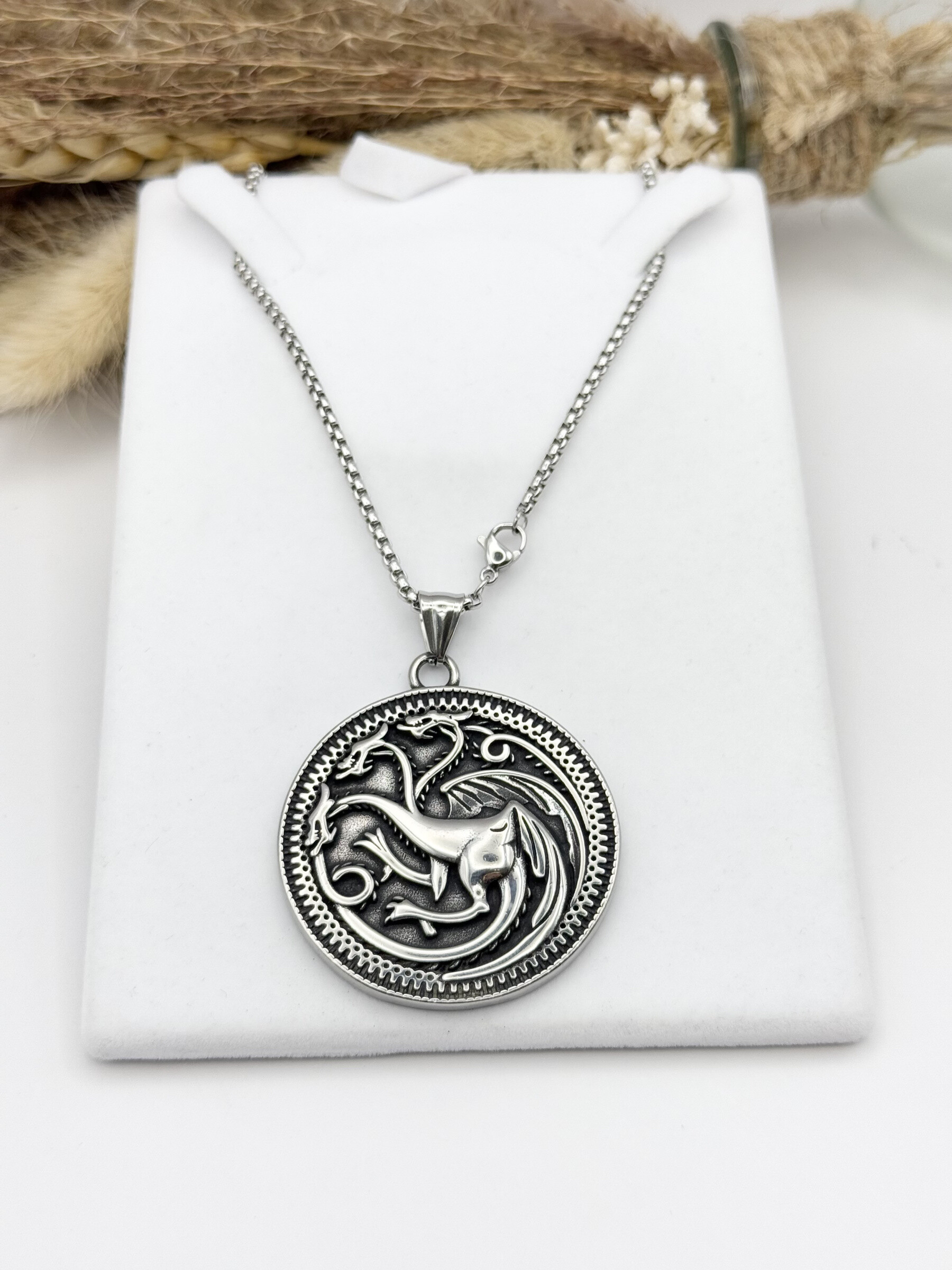 Wholesaler Ceramik - Stainless Steel Dragon Pendant Necklace