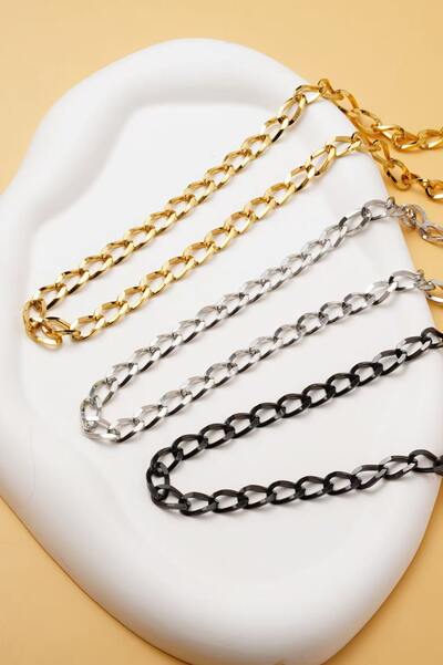 Wholesaler Ceramik - Stainless Steel Curb Chain Necklace Wholesaler Ceramik - Stainless Steel Curb Chain Necklace
