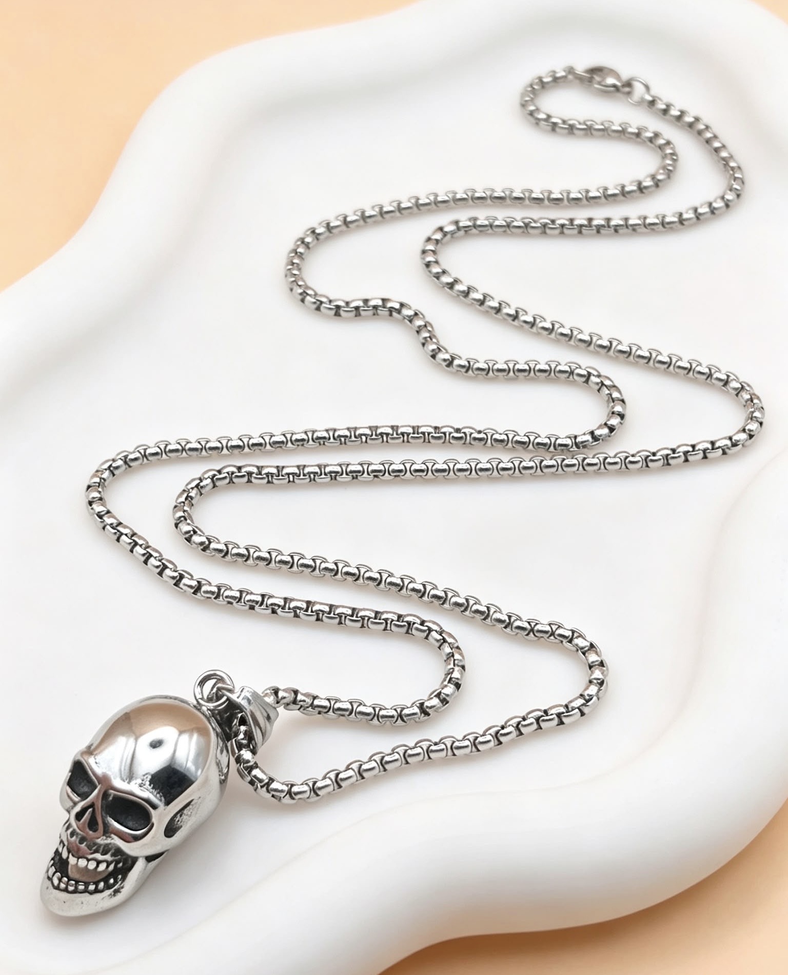 Mayorista Ceramik - Collar con colgante de calavera - cadena de 60 cm