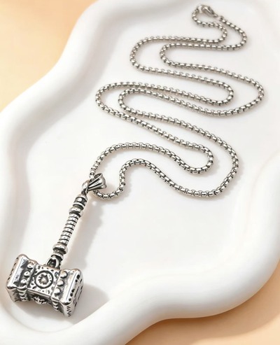 Grossiste Ceramik - Collier Marteau Vintage – Chaîne 60 cm Grossiste Ceramik - Collier Marteau Vintage – Chaîne 60 cm