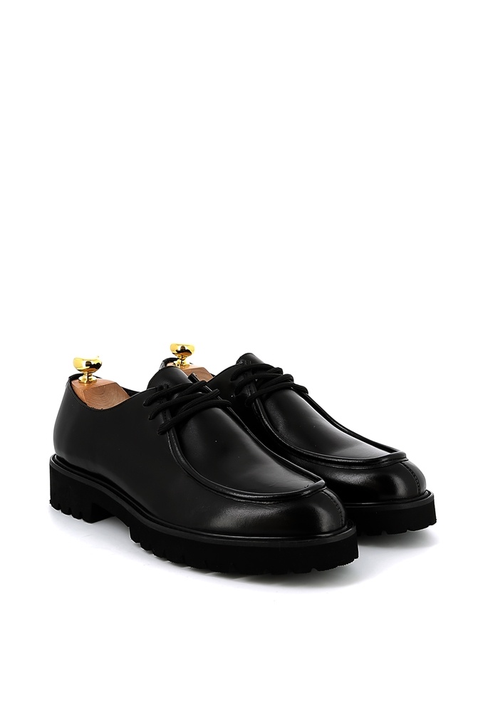 Großhändler CLEYS - Herren-Casual-Derbys aus Leder mit dicker Profilsohle