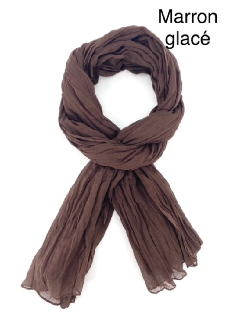 Grossiste Cowo-collection - Foulard Chèche uni homme 100%coton indien