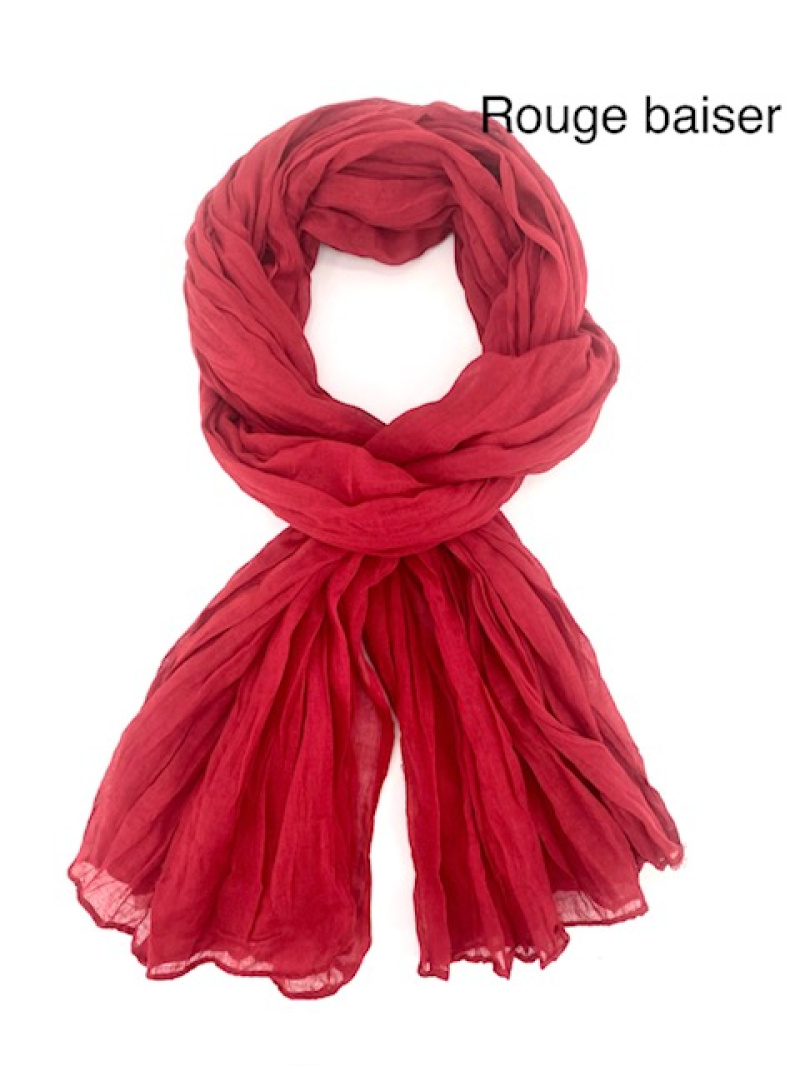 Grossiste Cowo-collection - Foulard Chèche uni homme 100%coton indien