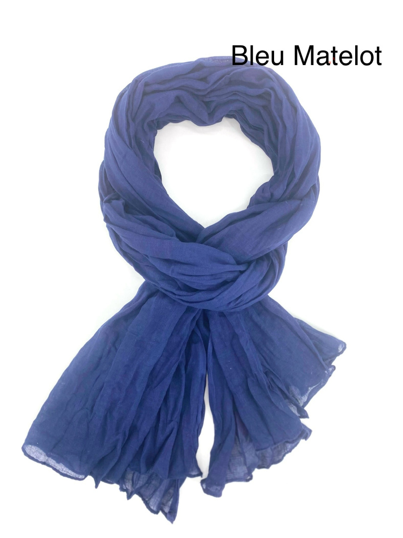 Grossiste Cowo-collection - Foulard Chèche uni homme 100%coton indien