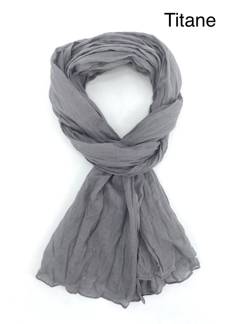 Grossiste Cowo-collection - Foulard Chèche uni homme 100%coton indien