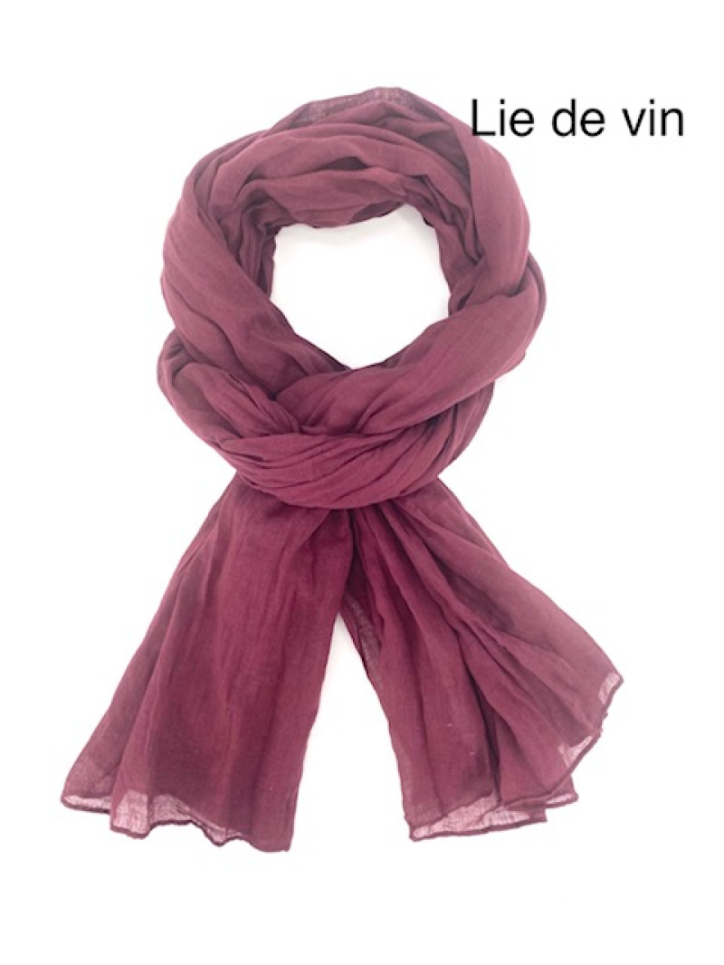 Grossiste Cowo-collection - Foulard Chèche uni homme 100%coton indien