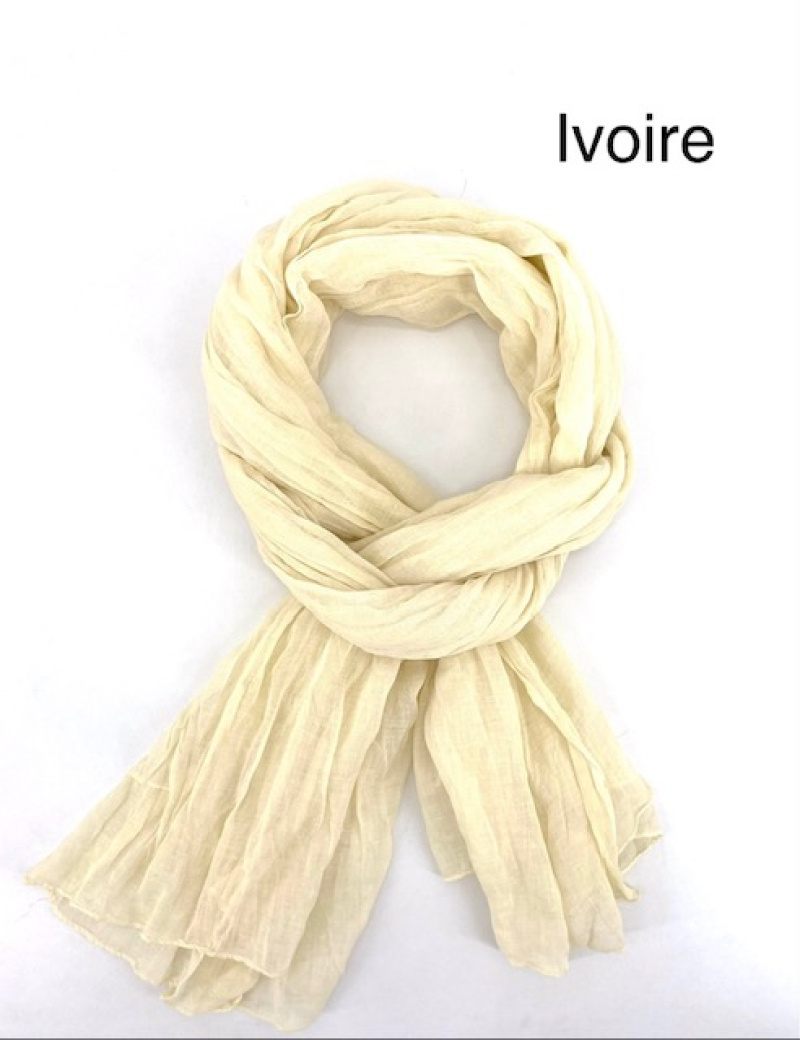 Grossiste Cowo-collection - Foulard Chèche uni homme 100%coton indien