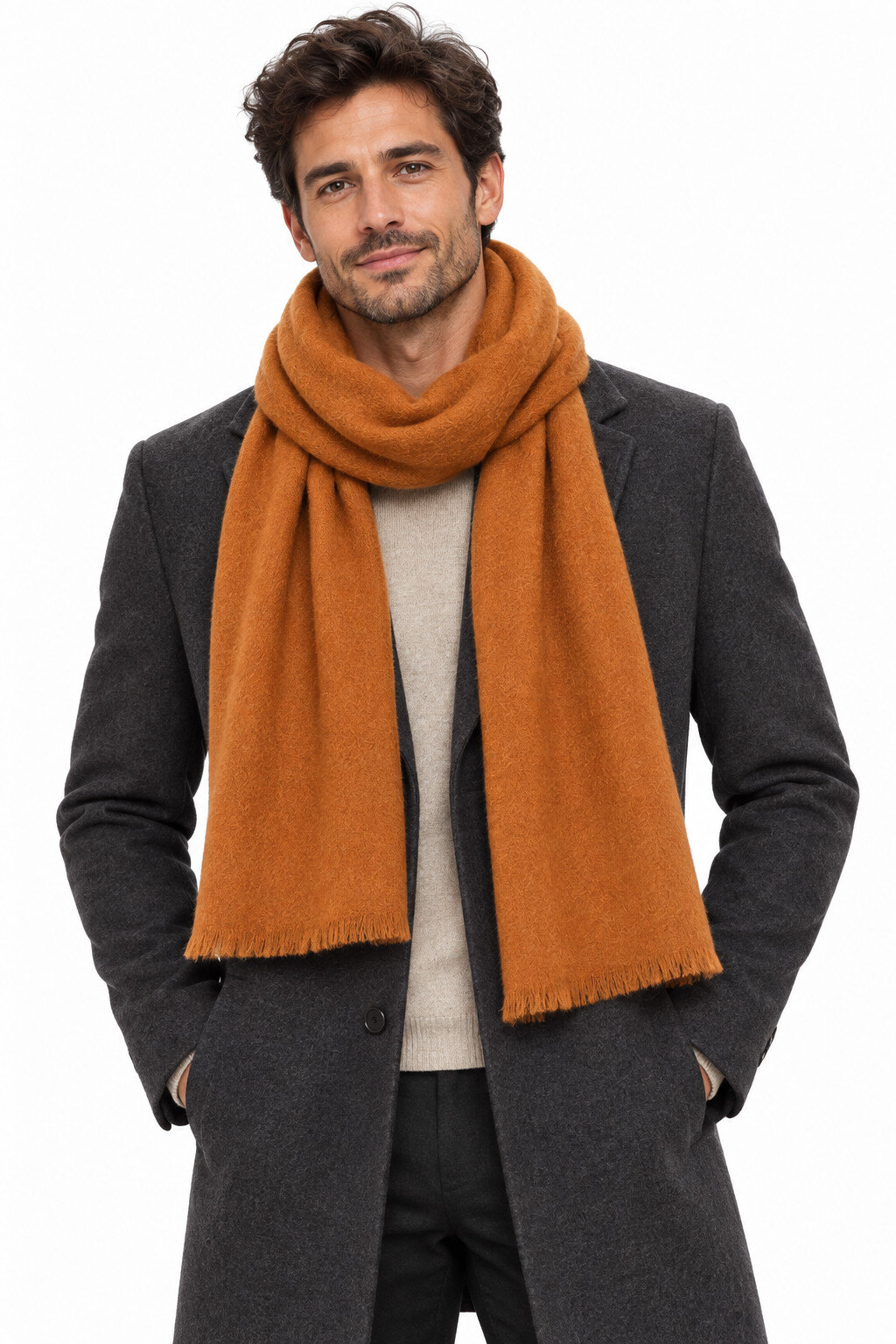 Grossiste Cowo-collection - Echarpe homme touché cachemire
