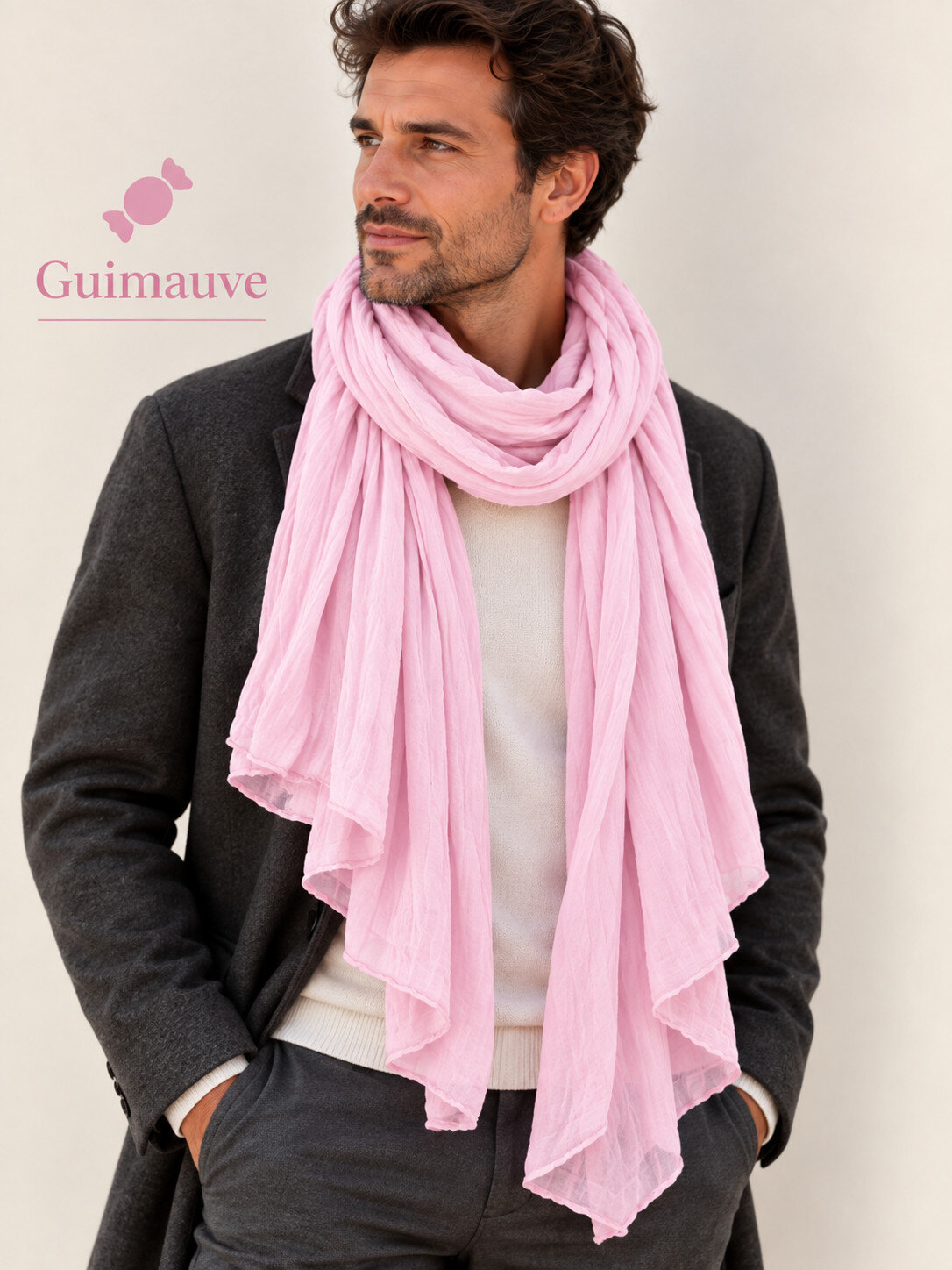 Grossista Cowo-collection - Sciarpa unisex - sciarpa semplice - 100% cotone naturale indiano