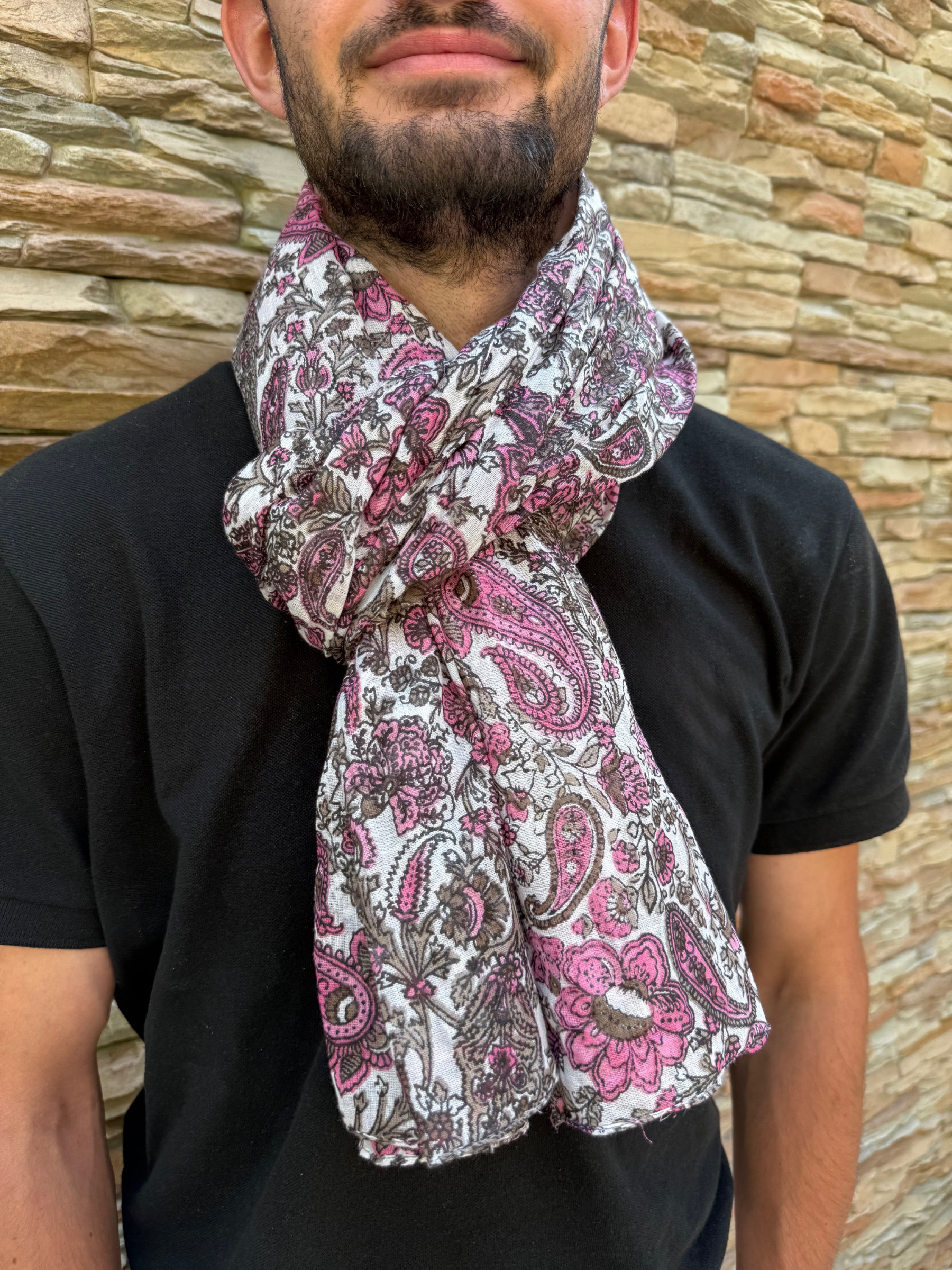 Mayorista Cowo-collection - Pañuelo cheche estampado 100% Algodón Indio