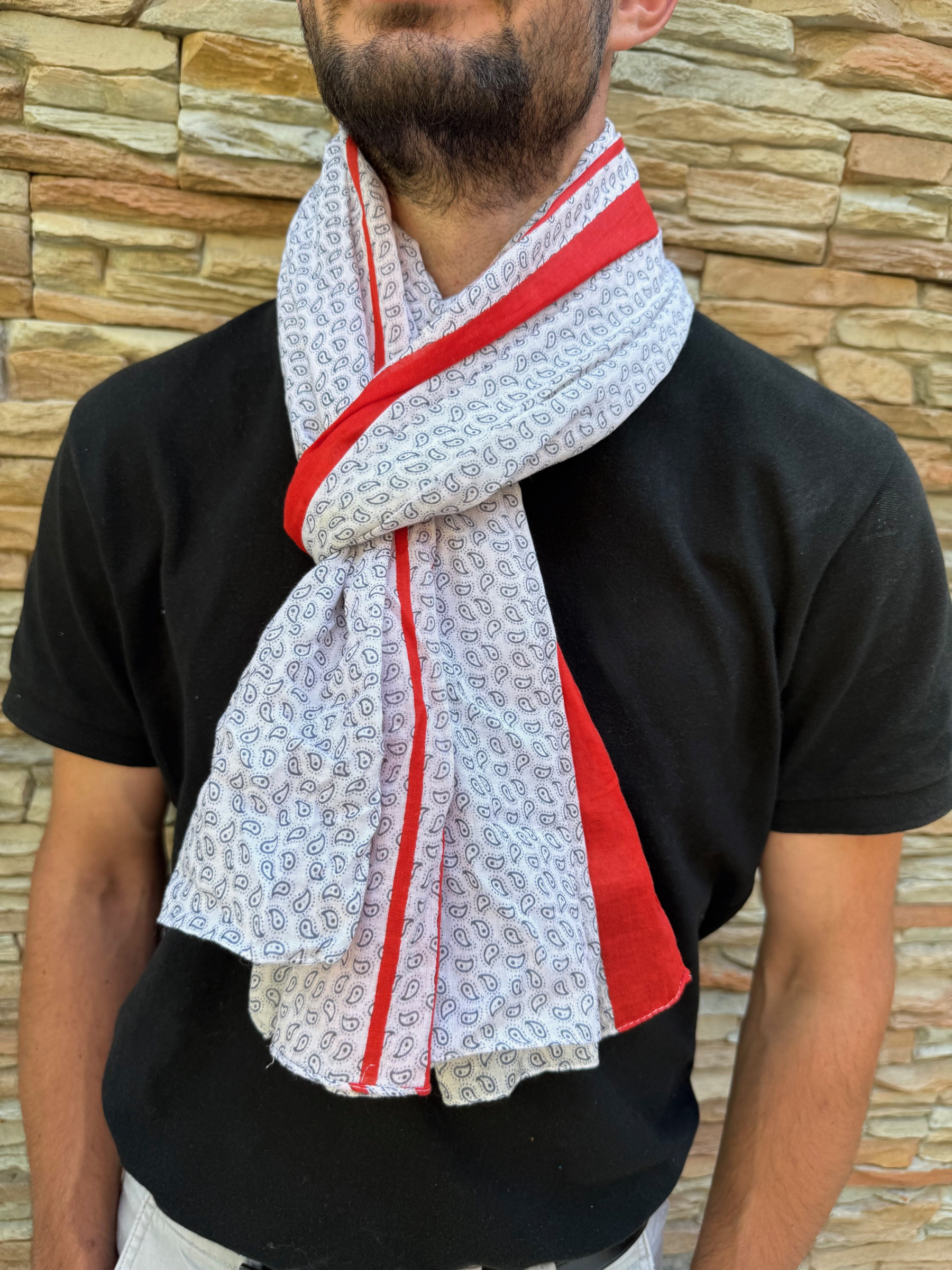 Grossista Cowo-collection - Foulard chèche stampato 100% Cotone Indiano