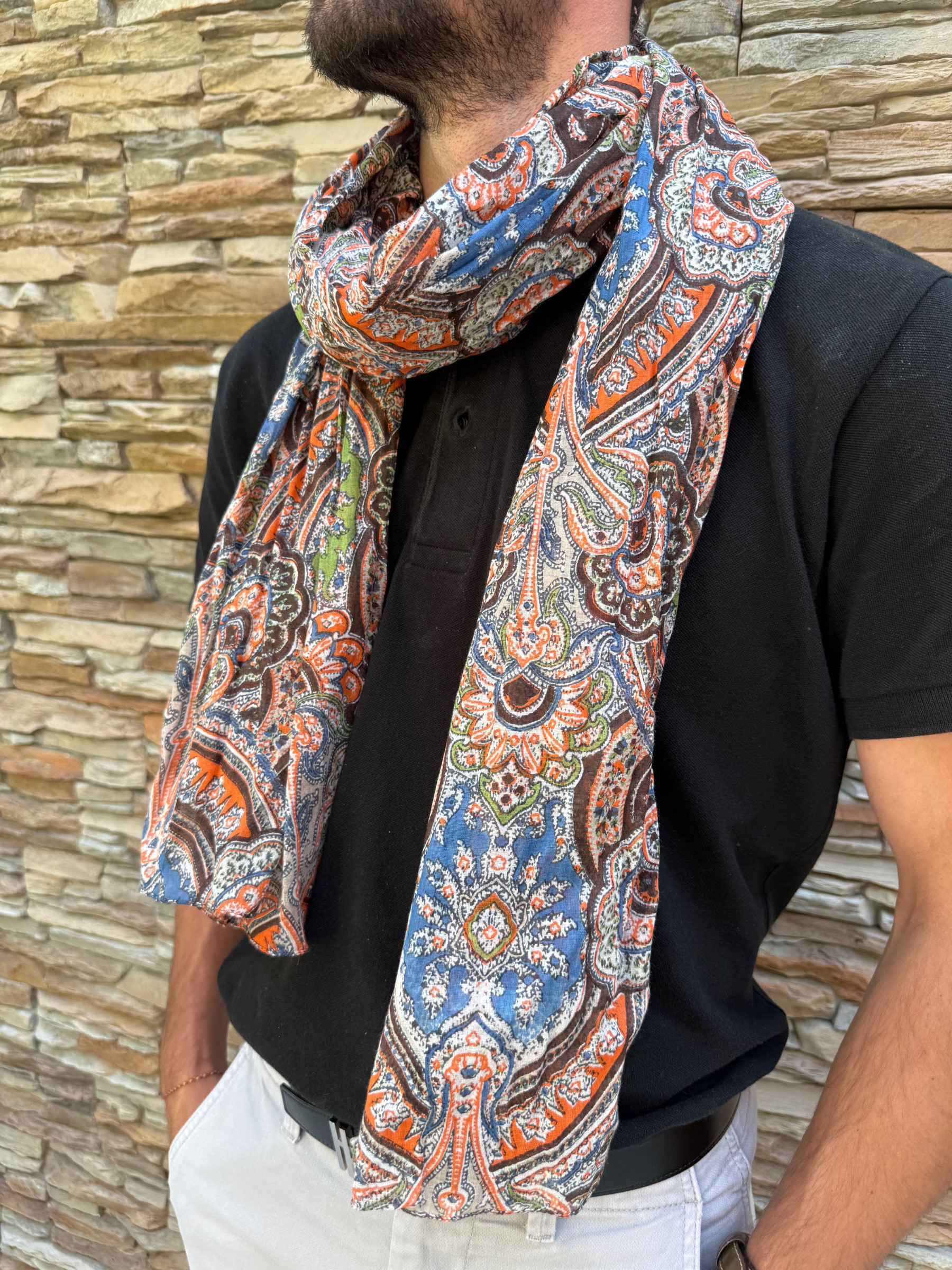 Mayorista Cowo-collection - Bufanda-Chèche 100% Algodón Indio - 100x180 cm