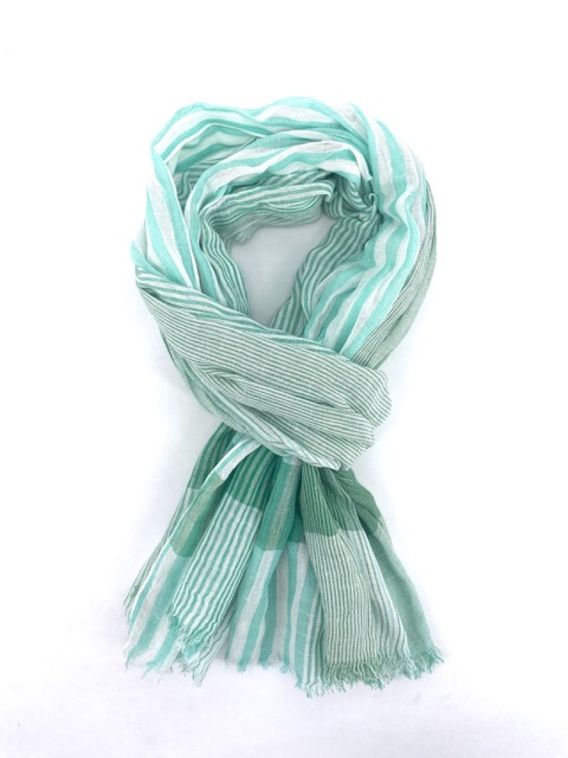 Grossiste Cowo-collection - Foulard 100% Coton Tissé Indien- 90x180 cm